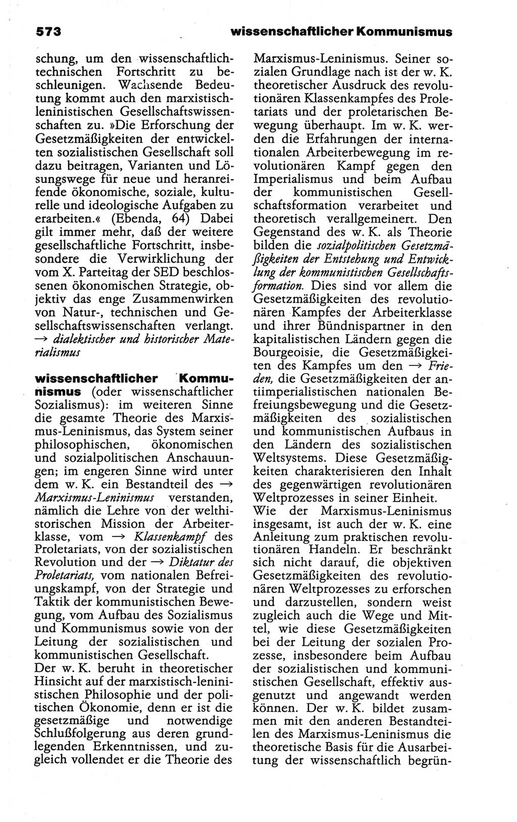 Wörterbuch der marxistisch-leninistischen Philosophie [Deutsche Demokratische Republik (DDR)] 1986, Seite 573 (Wb. ML Phil. DDR 1986, S. 573)