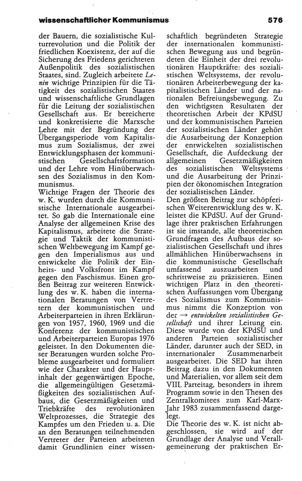 Wörterbuch der marxistisch-leninistischen Philosophie [Deutsche Demokratische Republik (DDR)] 1986, Seite 576 (Wb. ML Phil. DDR 1986, S. 576)