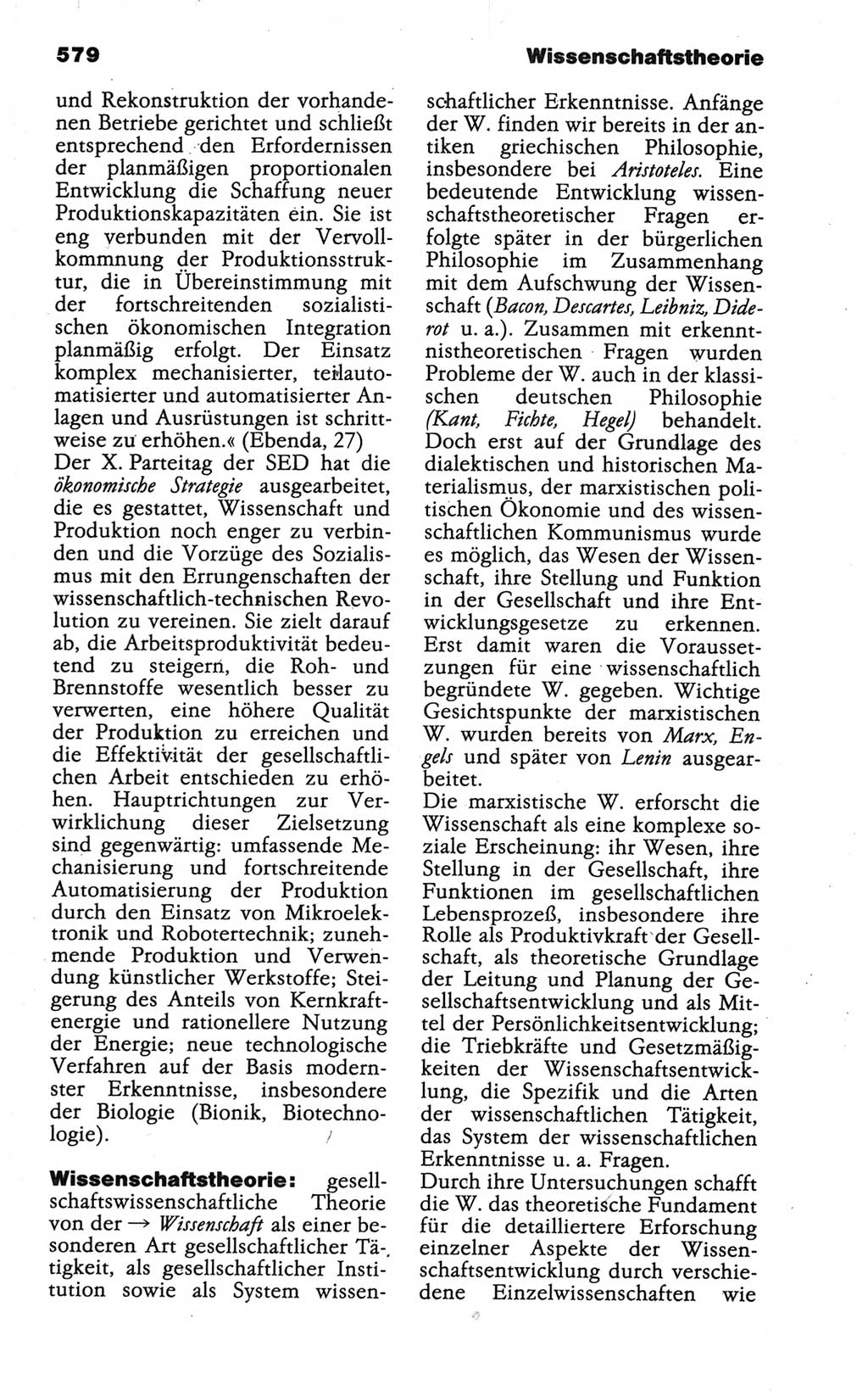 Wörterbuch der marxistisch-leninistischen Philosophie [Deutsche Demokratische Republik (DDR)] 1986, Seite 579 (Wb. ML Phil. DDR 1986, S. 579)