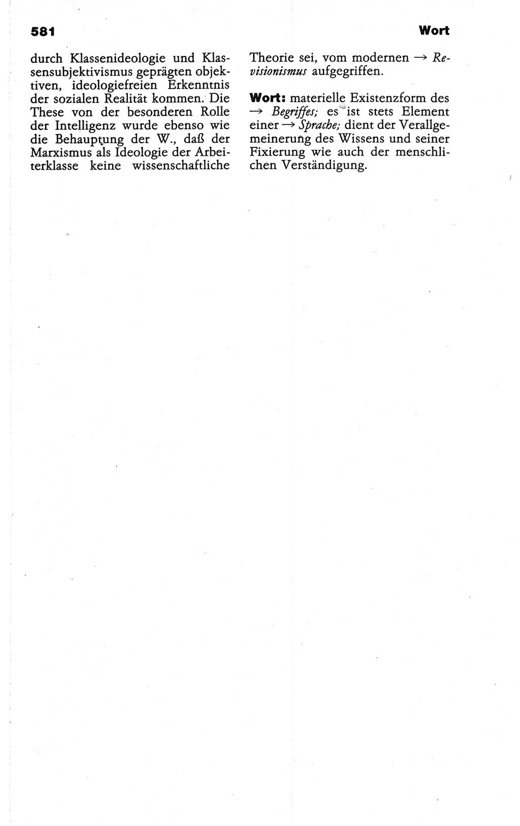 Wörterbuch der marxistisch-leninistischen Philosophie [Deutsche Demokratische Republik (DDR)] 1986, Seite 581 (Wb. ML Phil. DDR 1986, S. 581)