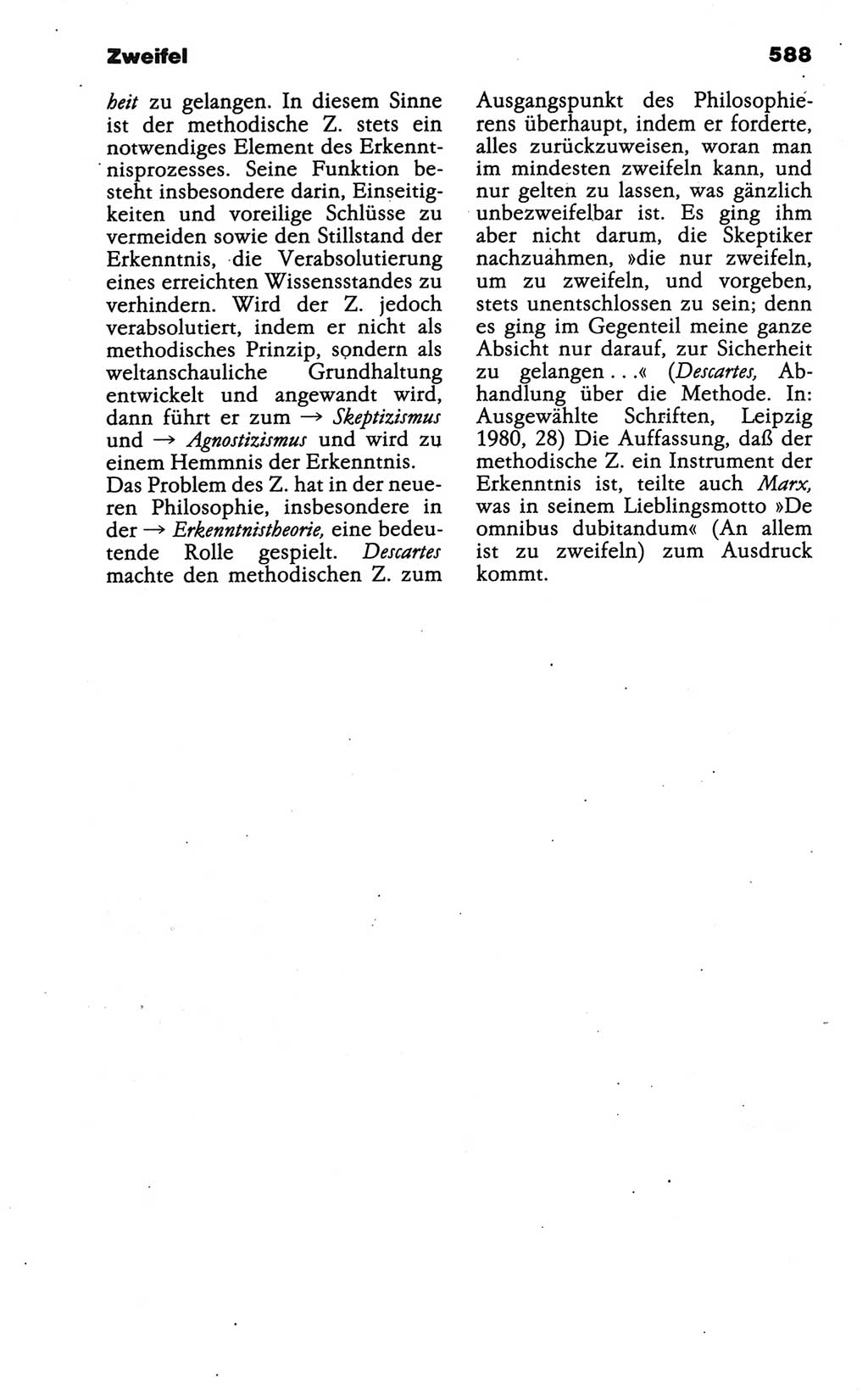 Wörterbuch der marxistisch-leninistischen Philosophie [Deutsche Demokratische Republik (DDR)] 1986, Seite 588 (Wb. ML Phil. DDR 1986, S. 588)