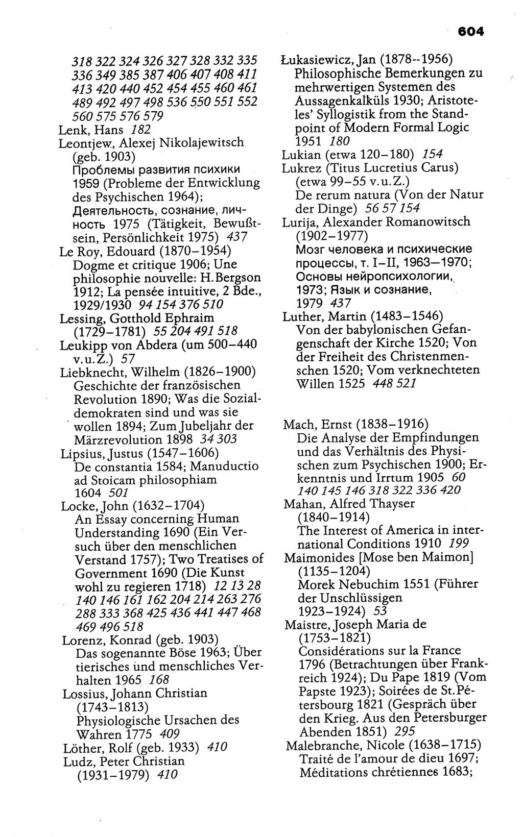 Wörterbuch der marxistisch-leninistischen Philosophie [Deutsche Demokratische Republik (DDR)] 1986, Seite 604 (Wb. ML Phil. DDR 1986, S. 604)