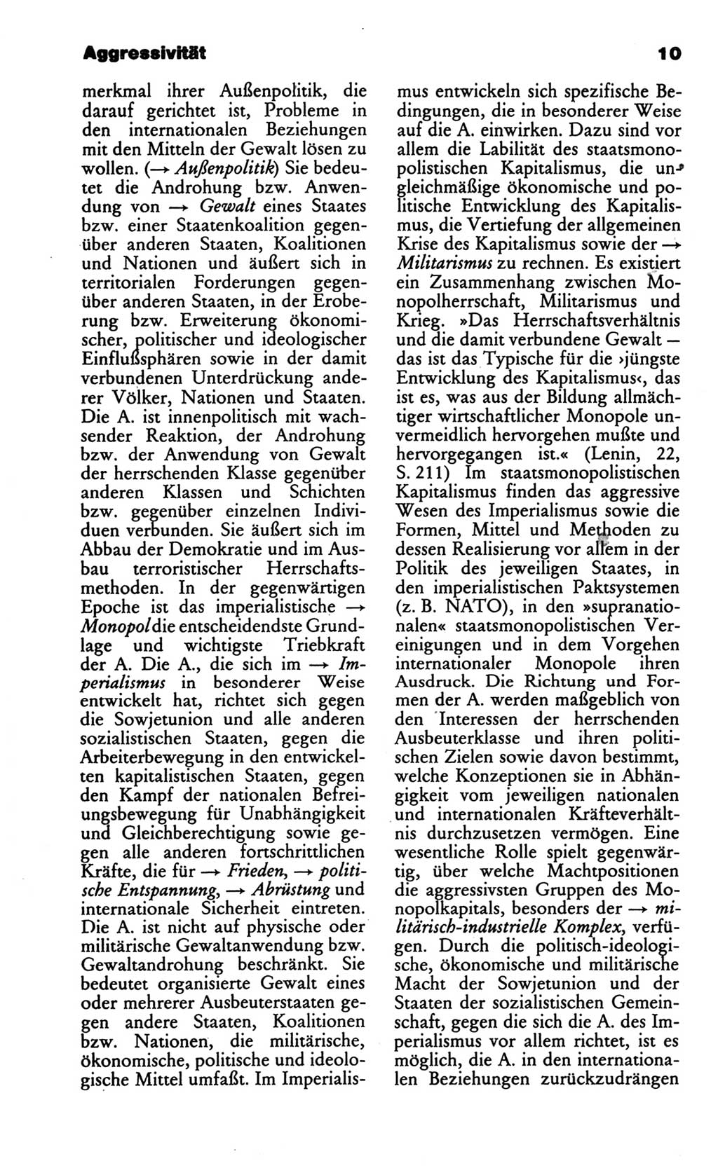 Wörterbuch des wissenschaftlichen Kommunismus [Deutsche Demokratische Republik (DDR)] 1986, Seite 10 (Wb. wiss. Komm. DDR 1986, S. 10)