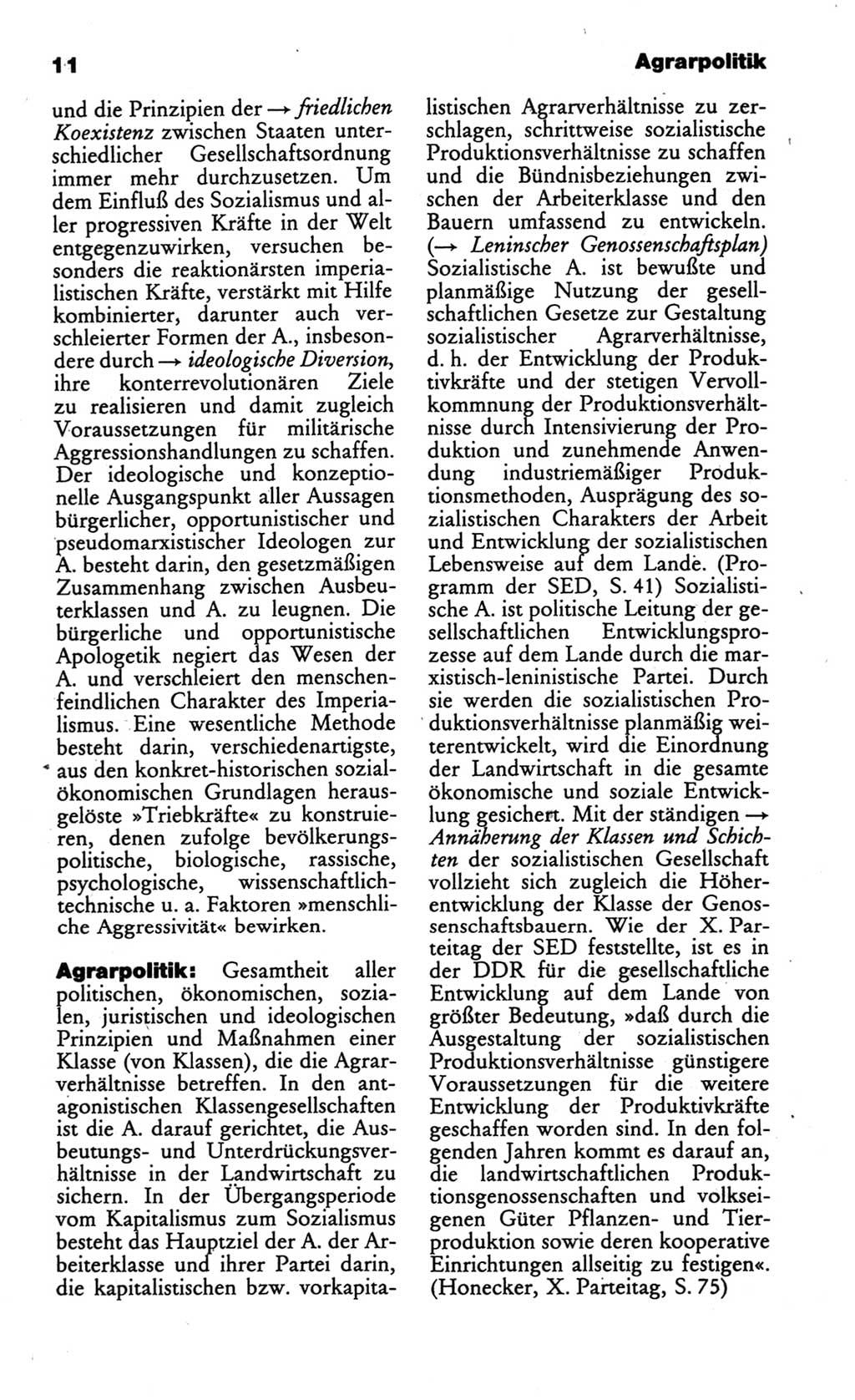 Wörterbuch des wissenschaftlichen Kommunismus [Deutsche Demokratische Republik (DDR)] 1986, Seite 11 (Wb. wiss. Komm. DDR 1986, S. 11)