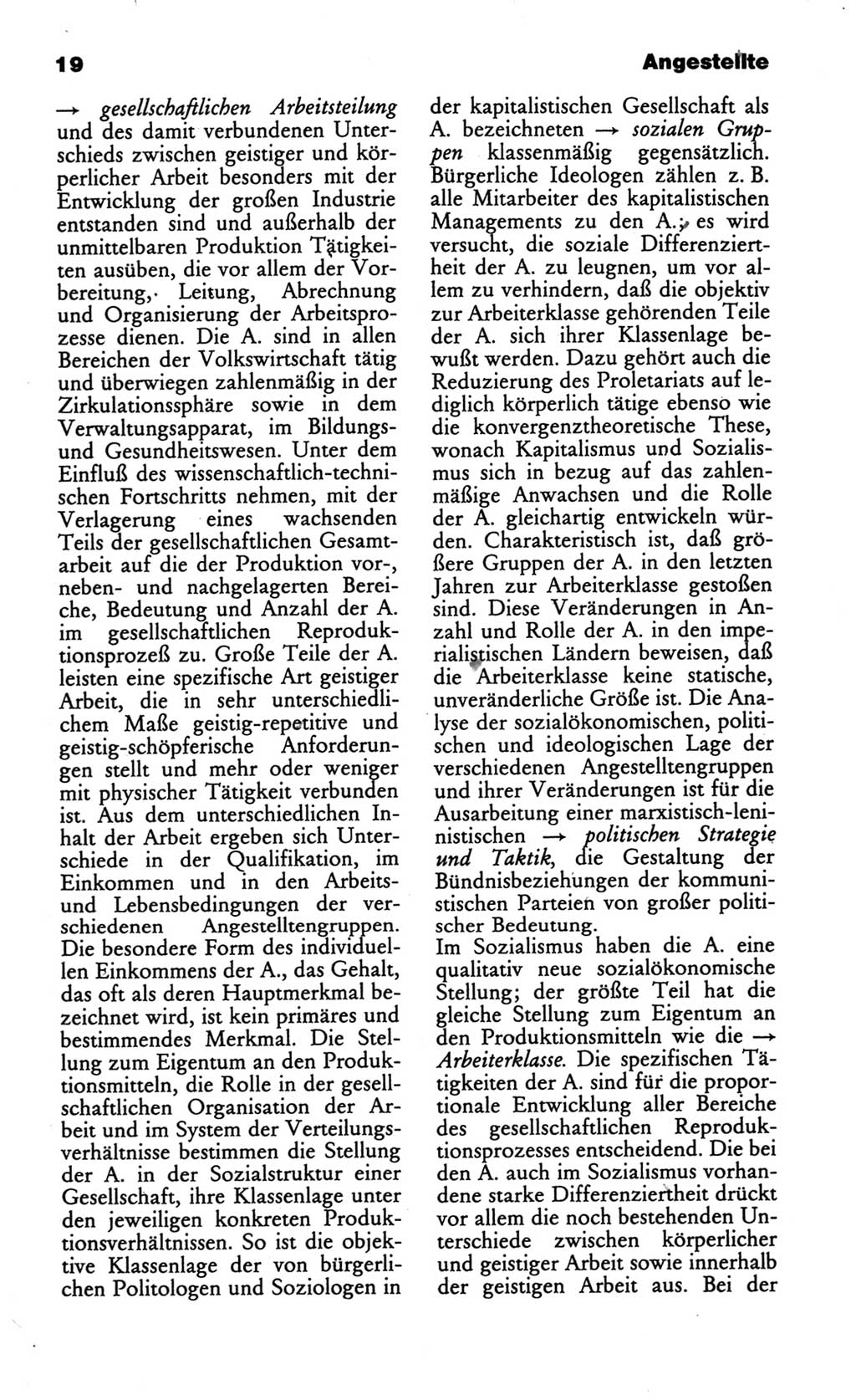 Wörterbuch des wissenschaftlichen Kommunismus [Deutsche Demokratische Republik (DDR)] 1986, Seite 19 (Wb. wiss. Komm. DDR 1986, S. 19)