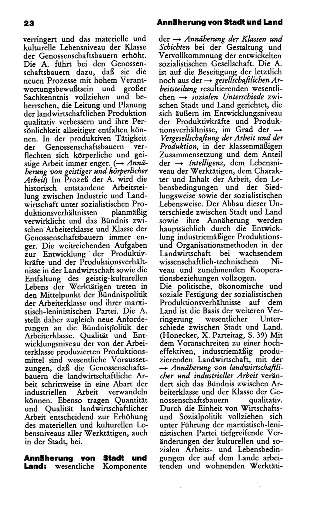 Wörterbuch des wissenschaftlichen Kommunismus [Deutsche Demokratische Republik (DDR)] 1986, Seite 23 (Wb. wiss. Komm. DDR 1986, S. 23)