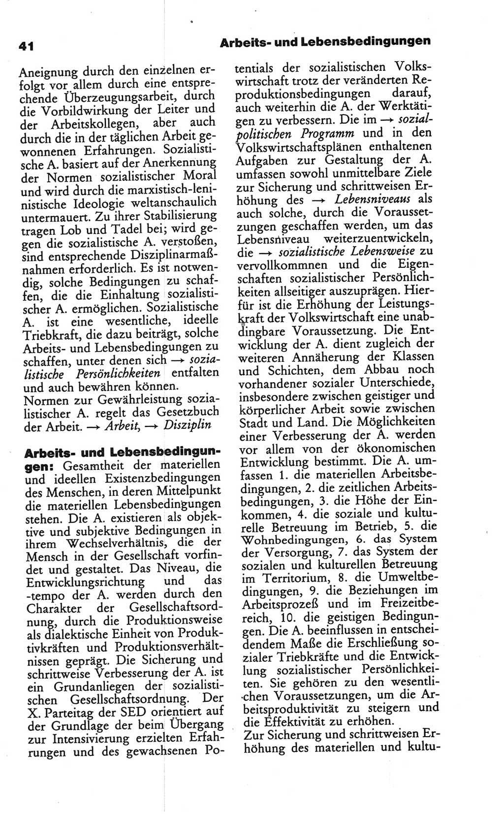 Wörterbuch des wissenschaftlichen Kommunismus [Deutsche Demokratische Republik (DDR)] 1986, Seite 41 (Wb. wiss. Komm. DDR 1986, S. 41)
