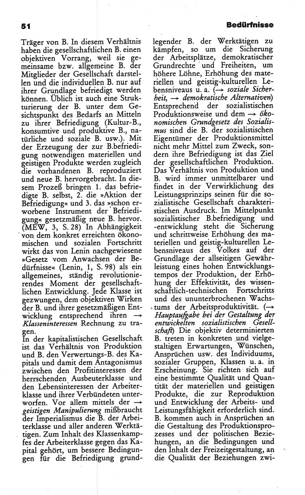 Wörterbuch des wissenschaftlichen Kommunismus [Deutsche Demokratische Republik (DDR)] 1986, Seite 51 (Wb. wiss. Komm. DDR 1986, S. 51)