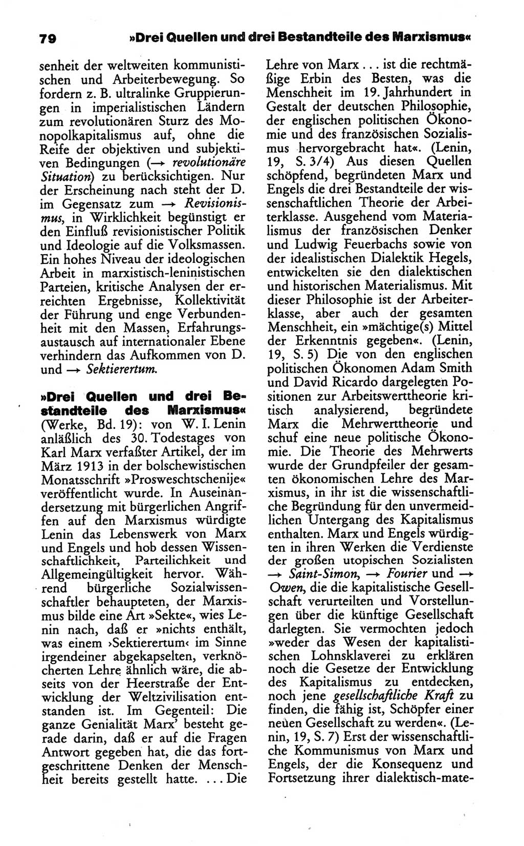 Wörterbuch des wissenschaftlichen Kommunismus [Deutsche Demokratische Republik (DDR)] 1986, Seite 79 (Wb. wiss. Komm. DDR 1986, S. 79)