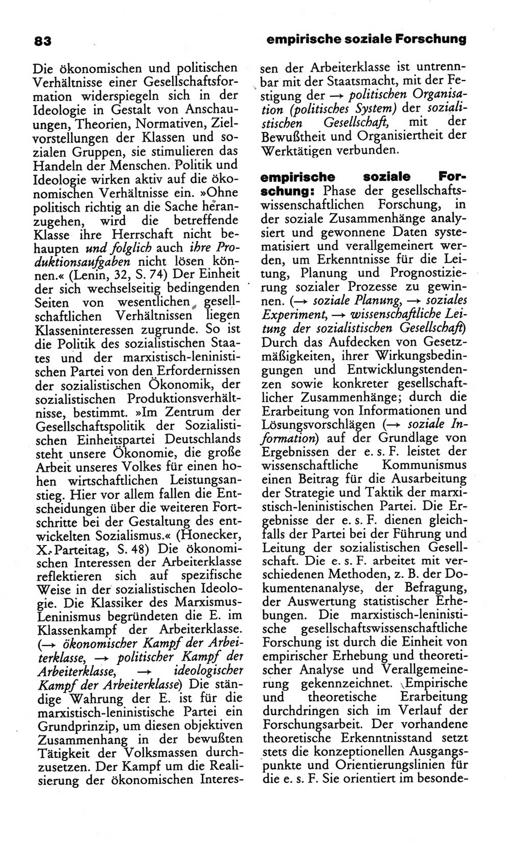Wörterbuch des wissenschaftlichen Kommunismus [Deutsche Demokratische Republik (DDR)] 1986, Seite 83 (Wb. wiss. Komm. DDR 1986, S. 83)