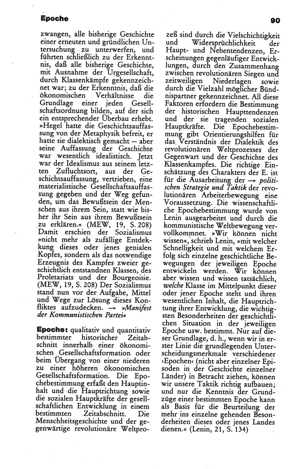 Wörterbuch des wissenschaftlichen Kommunismus [Deutsche Demokratische Republik (DDR)] 1986, Seite 90 (Wb. wiss. Komm. DDR 1986, S. 90)