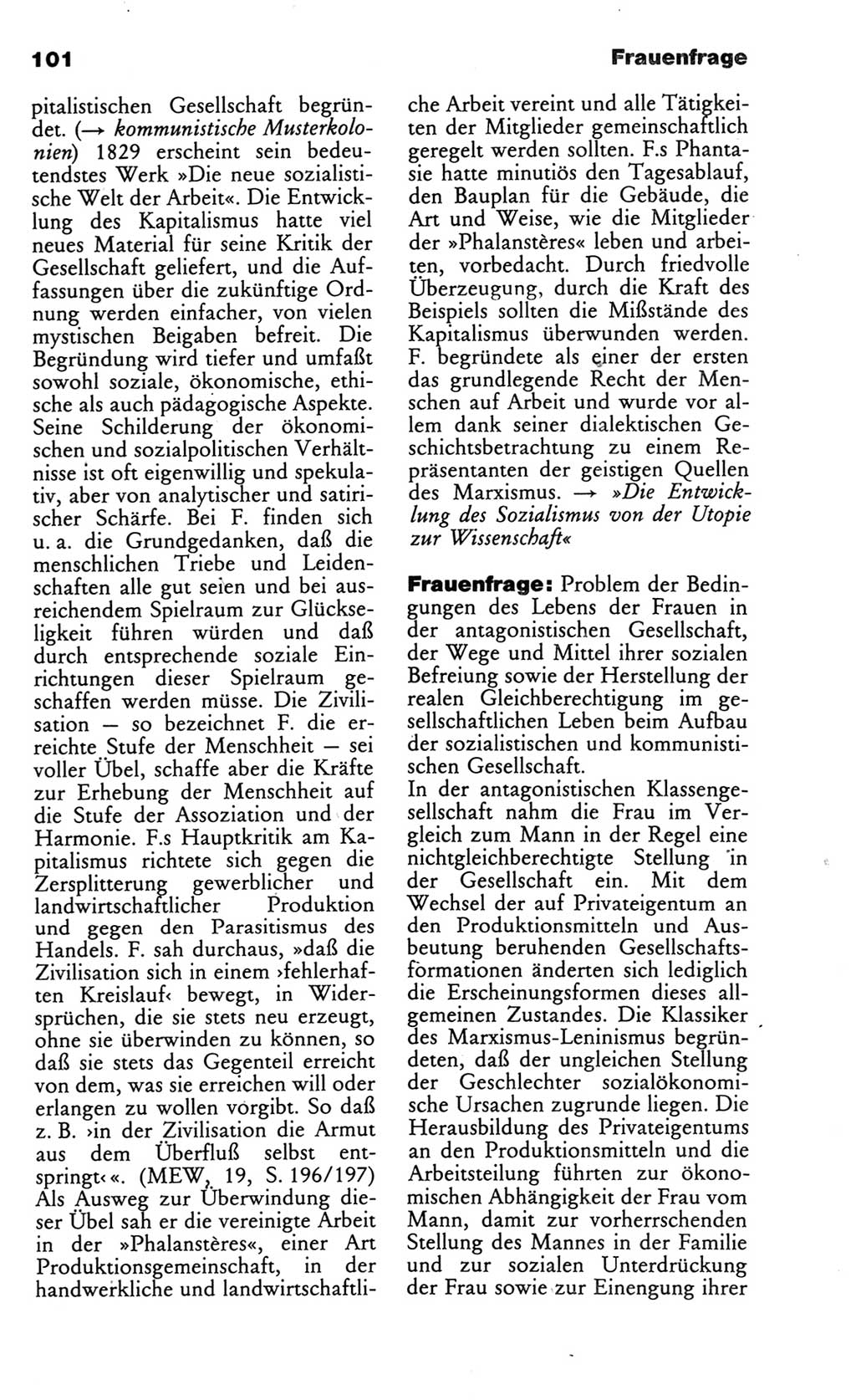 Wörterbuch des wissenschaftlichen Kommunismus [Deutsche Demokratische Republik (DDR)] 1986, Seite 101 (Wb. wiss. Komm. DDR 1986, S. 101)