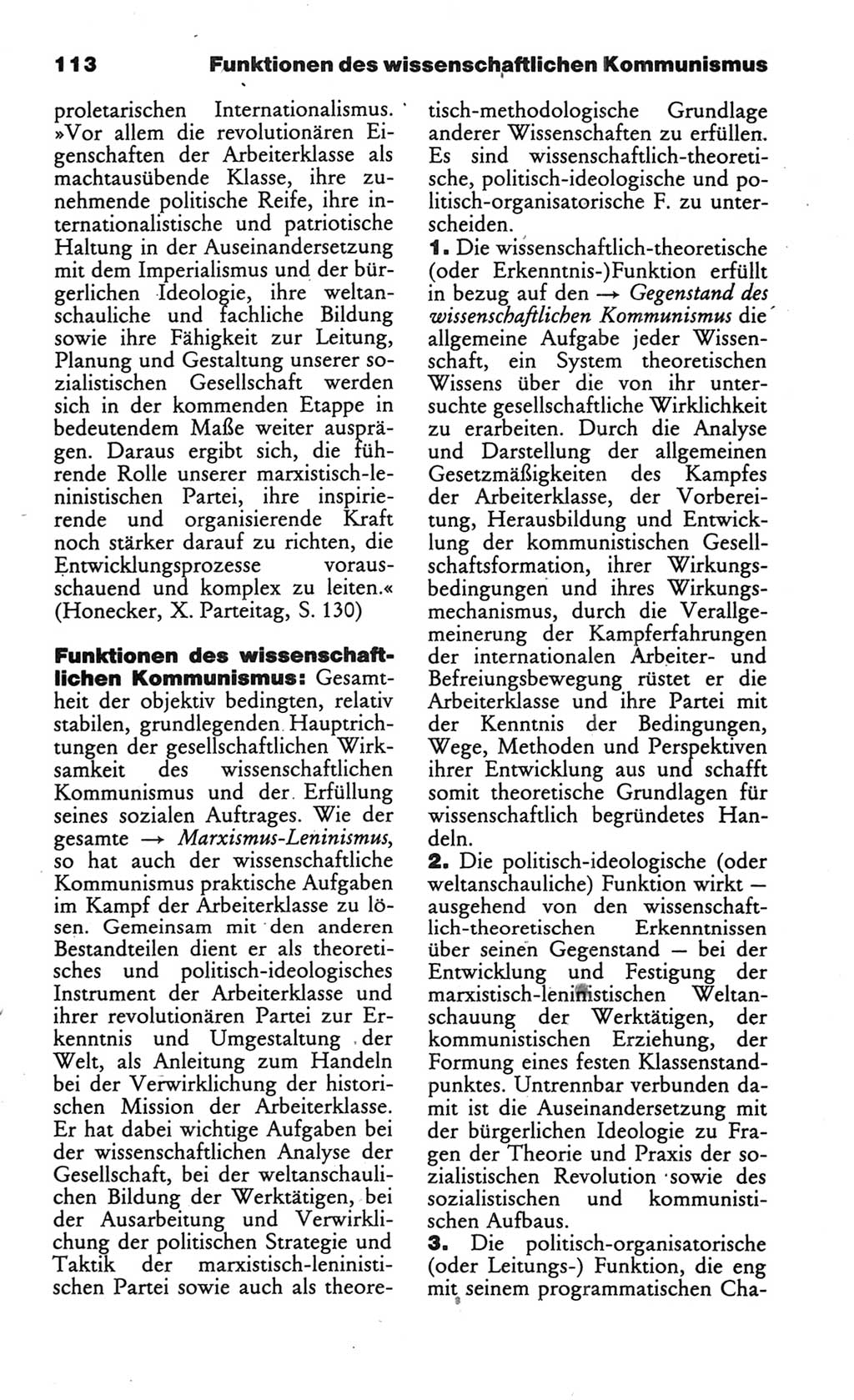 Wörterbuch des wissenschaftlichen Kommunismus [Deutsche Demokratische Republik (DDR)] 1986, Seite 113 (Wb. wiss. Komm. DDR 1986, S. 113)
