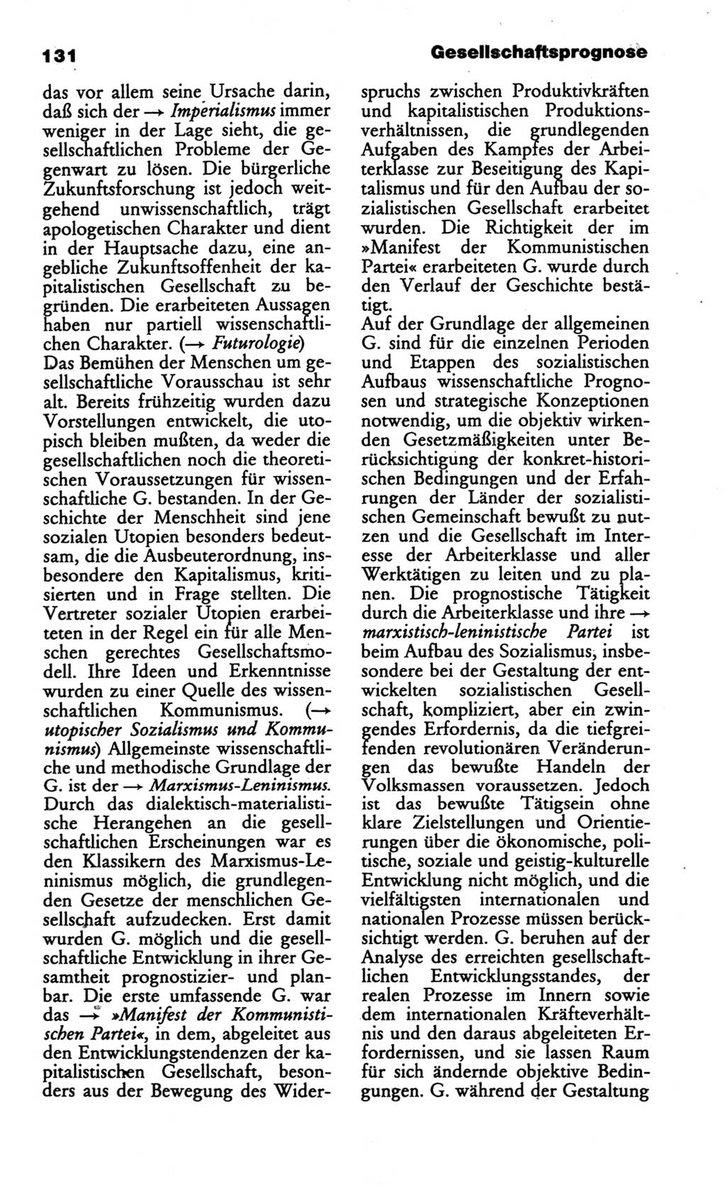 Wörterbuch des wissenschaftlichen Kommunismus [Deutsche Demokratische Republik (DDR)] 1986, Seite 131 (Wb. wiss. Komm. DDR 1986, S. 131)