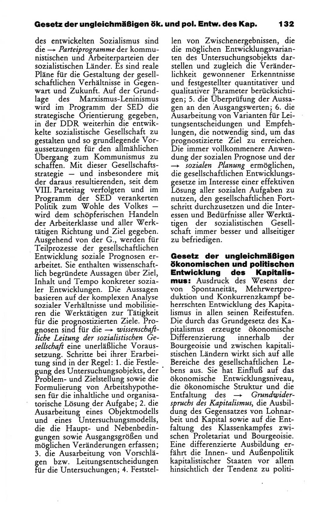 Wörterbuch des wissenschaftlichen Kommunismus [Deutsche Demokratische Republik (DDR)] 1986, Seite 132 (Wb. wiss. Komm. DDR 1986, S. 132)