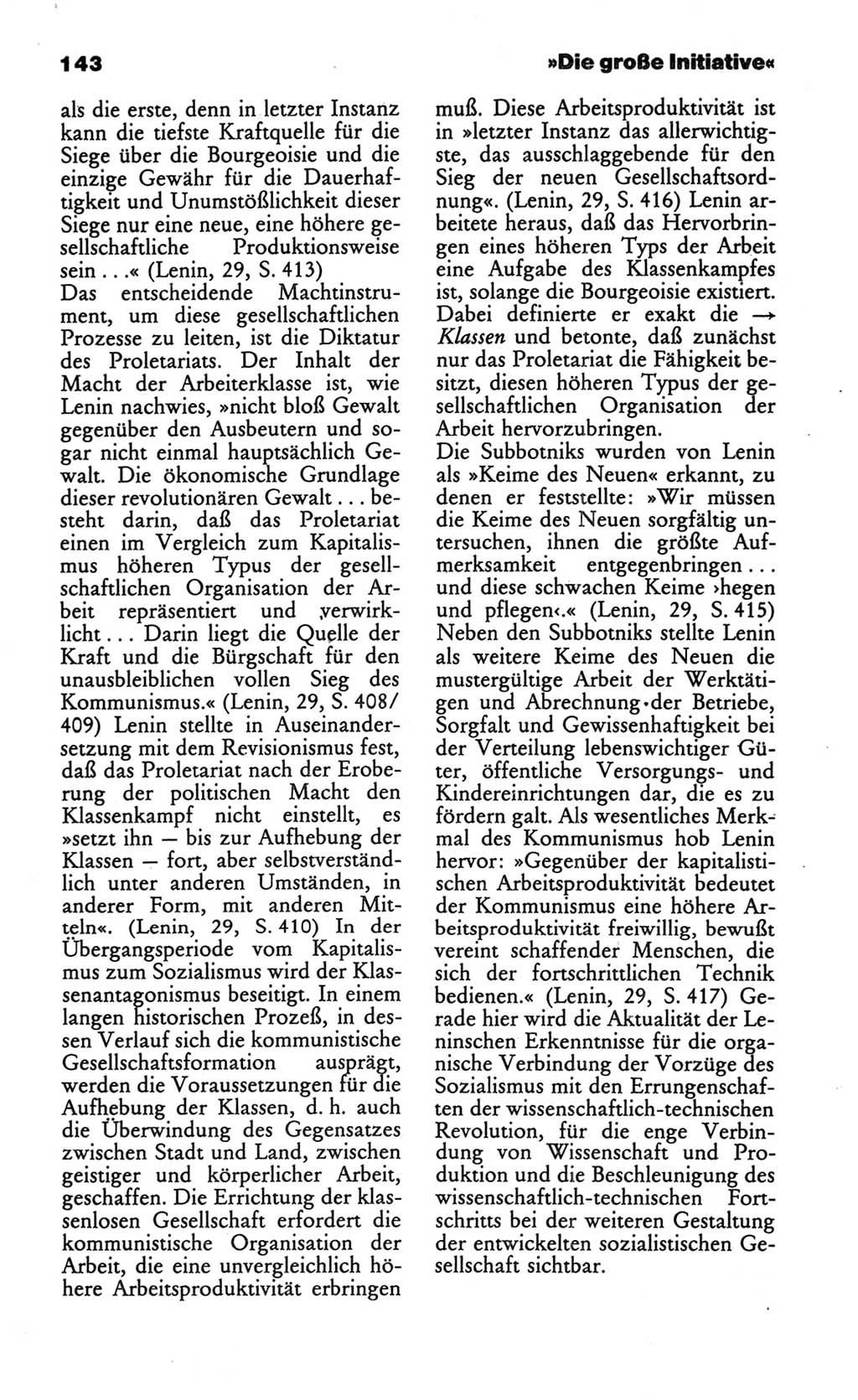 Wörterbuch des wissenschaftlichen Kommunismus [Deutsche Demokratische Republik (DDR)] 1986, Seite 143 (Wb. wiss. Komm. DDR 1986, S. 143)