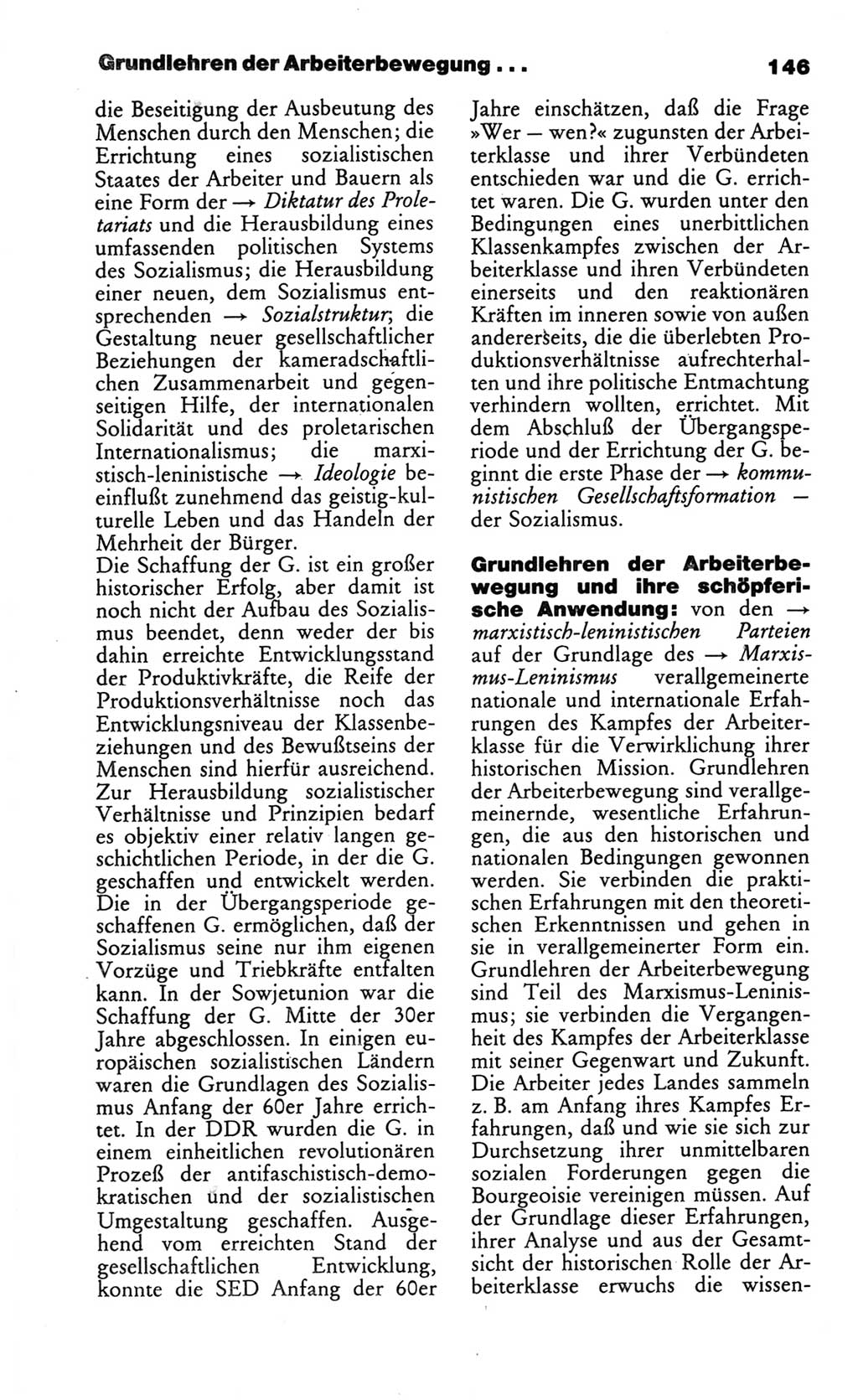 Wörterbuch des wissenschaftlichen Kommunismus [Deutsche Demokratische Republik (DDR)] 1986, Seite 146 (Wb. wiss. Komm. DDR 1986, S. 146)