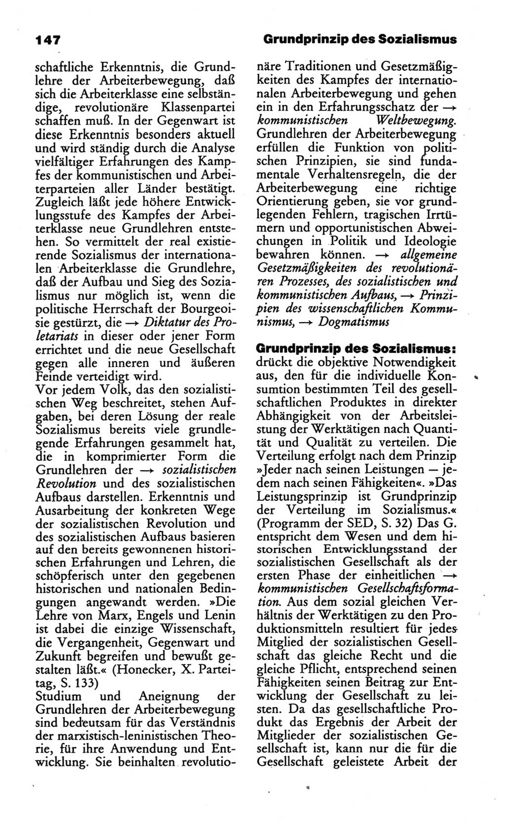 Wörterbuch des wissenschaftlichen Kommunismus [Deutsche Demokratische Republik (DDR)] 1986, Seite 147 (Wb. wiss. Komm. DDR 1986, S. 147)