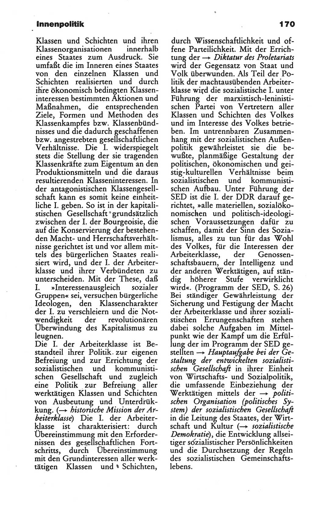 Wörterbuch des wissenschaftlichen Kommunismus [Deutsche Demokratische Republik (DDR)] 1986, Seite 170 (Wb. wiss. Komm. DDR 1986, S. 170)
