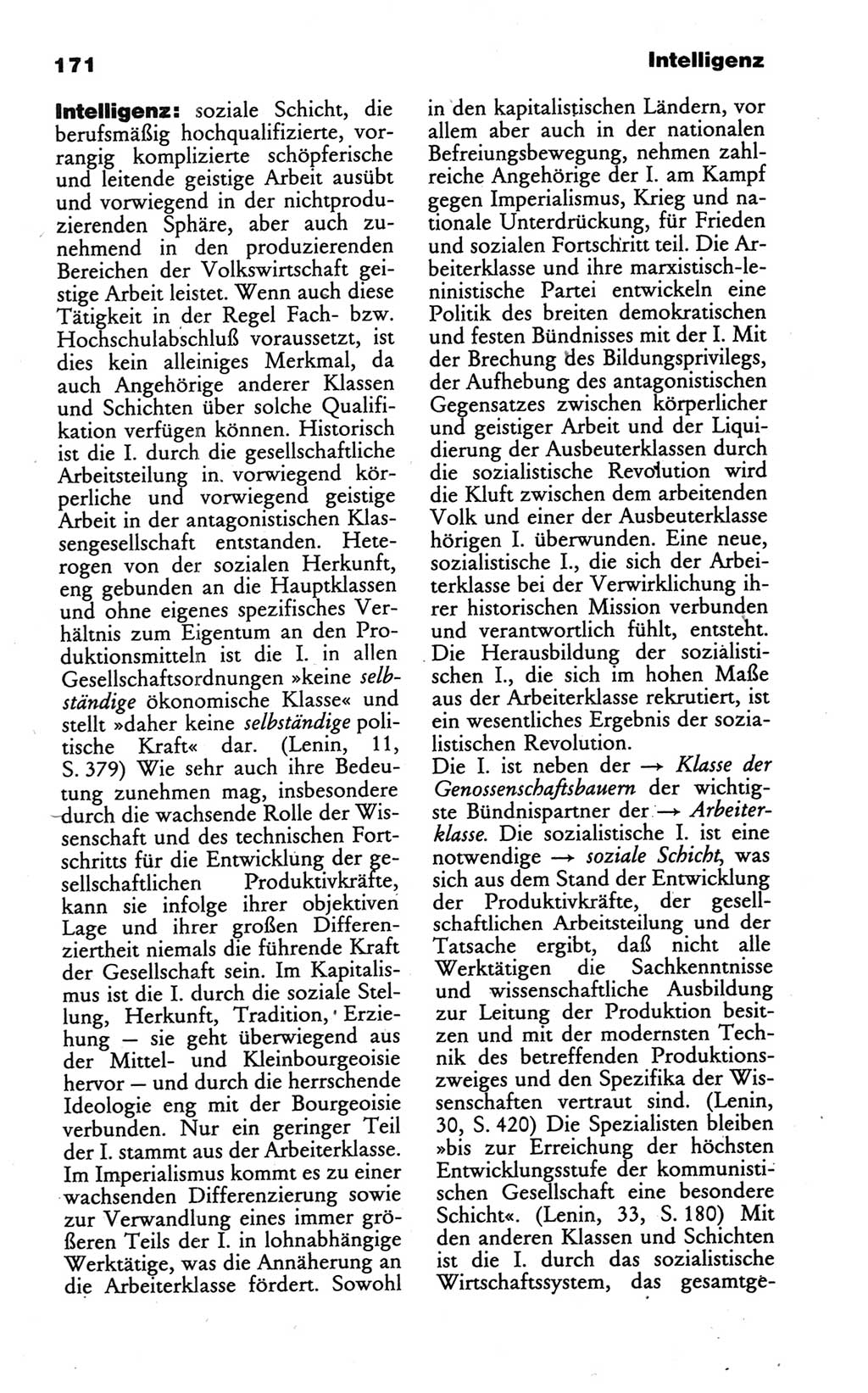 Wörterbuch des wissenschaftlichen Kommunismus [Deutsche Demokratische Republik (DDR)] 1986, Seite 171 (Wb. wiss. Komm. DDR 1986, S. 171)