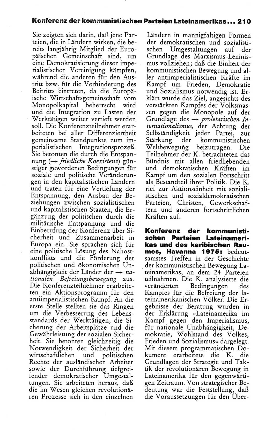 Wörterbuch des wissenschaftlichen Kommunismus [Deutsche Demokratische Republik (DDR)] 1986, Seite 210 (Wb. wiss. Komm. DDR 1986, S. 210)