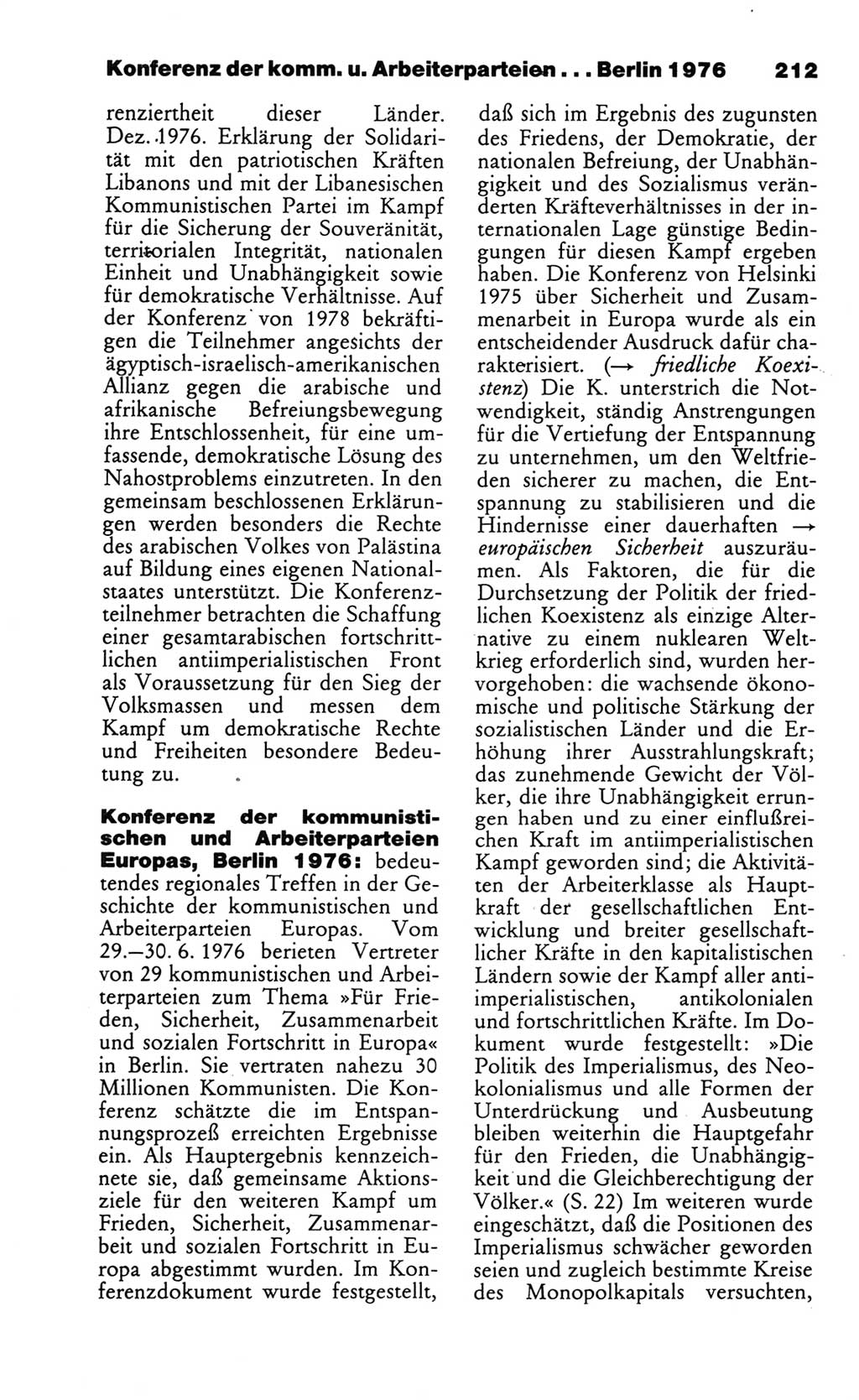 Wörterbuch des wissenschaftlichen Kommunismus [Deutsche Demokratische Republik (DDR)] 1986, Seite 212 (Wb. wiss. Komm. DDR 1986, S. 212)