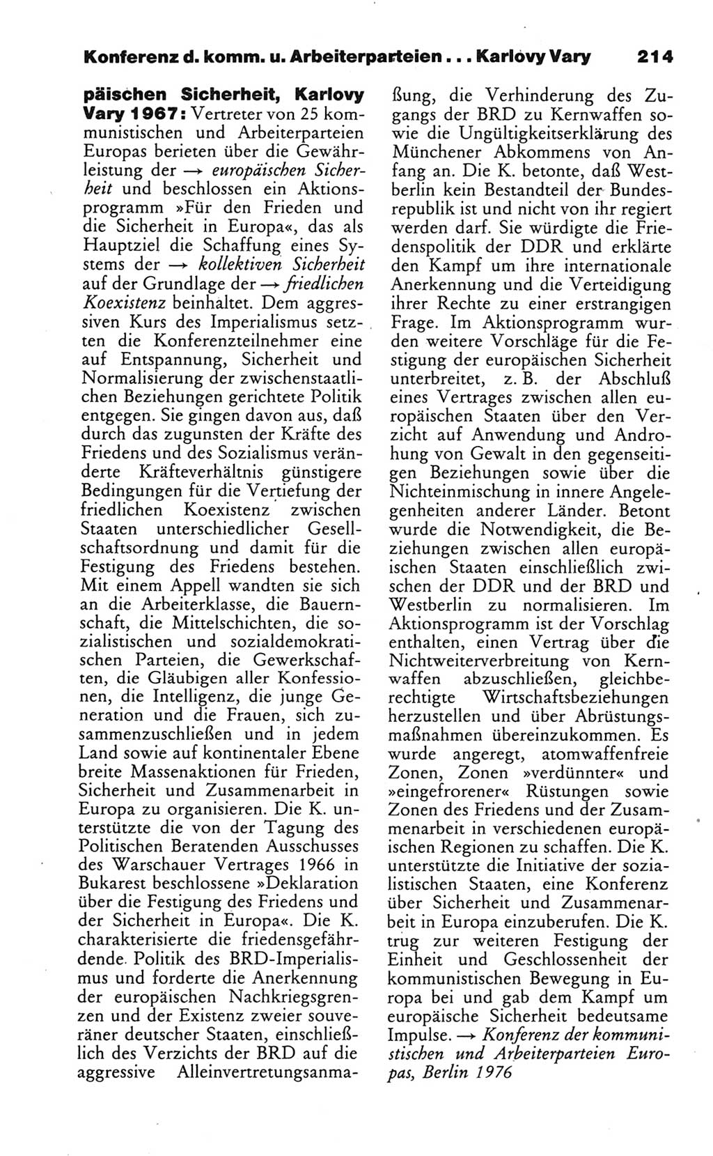 Wörterbuch des wissenschaftlichen Kommunismus [Deutsche Demokratische Republik (DDR)] 1986, Seite 214 (Wb. wiss. Komm. DDR 1986, S. 214)