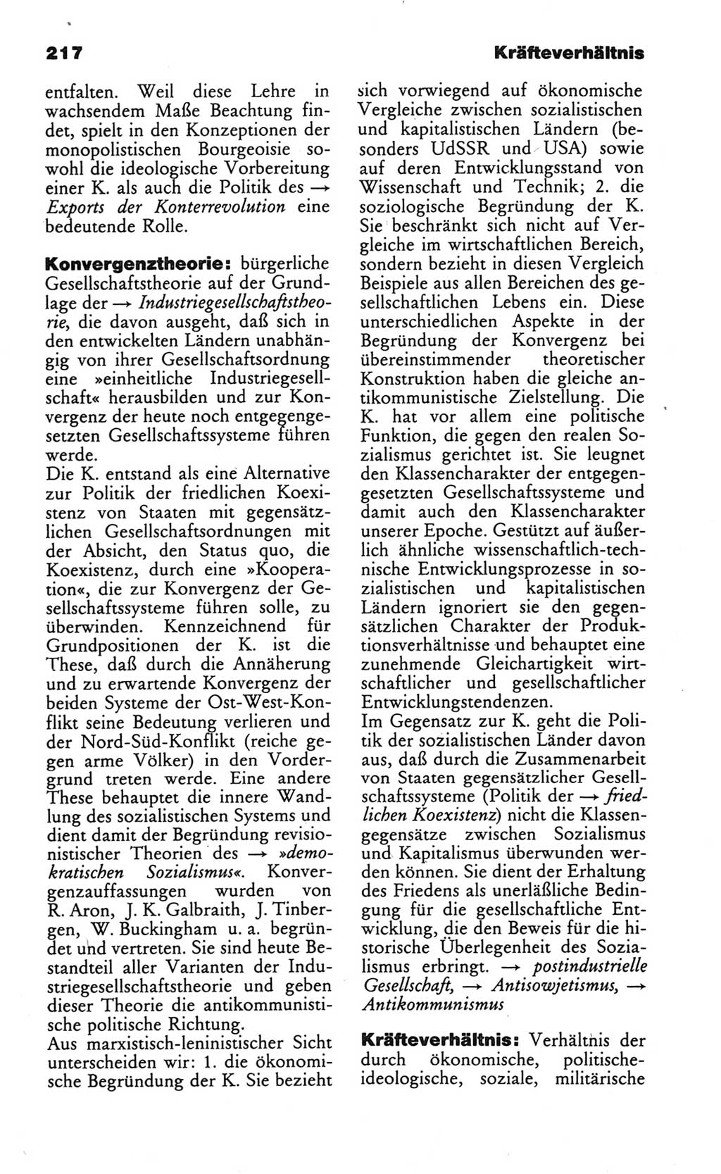 Wörterbuch des wissenschaftlichen Kommunismus [Deutsche Demokratische Republik (DDR)] 1986, Seite 217 (Wb. wiss. Komm. DDR 1986, S. 217)