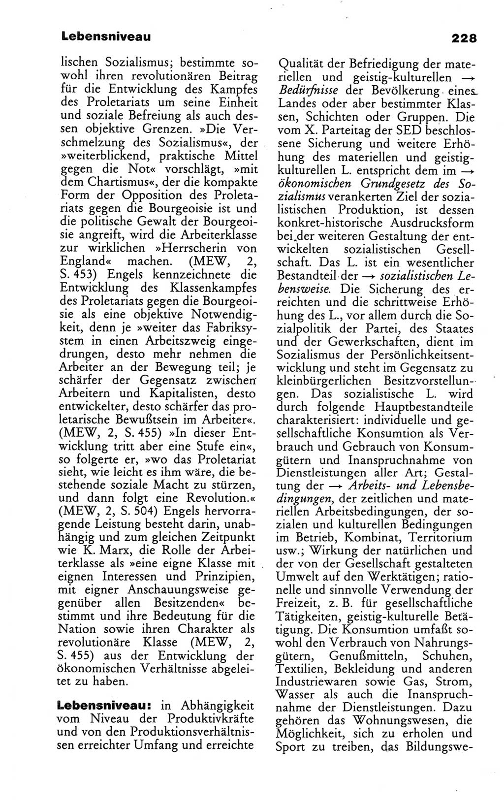 Wörterbuch des wissenschaftlichen Kommunismus [Deutsche Demokratische Republik (DDR)] 1986, Seite 228 (Wb. wiss. Komm. DDR 1986, S. 228)