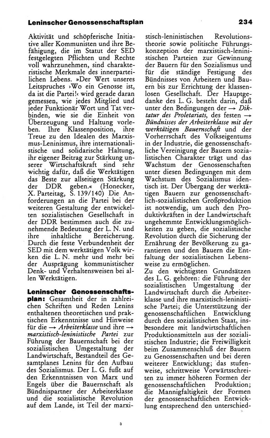 Wörterbuch des wissenschaftlichen Kommunismus [Deutsche Demokratische Republik (DDR)] 1986, Seite 234 (Wb. wiss. Komm. DDR 1986, S. 234)