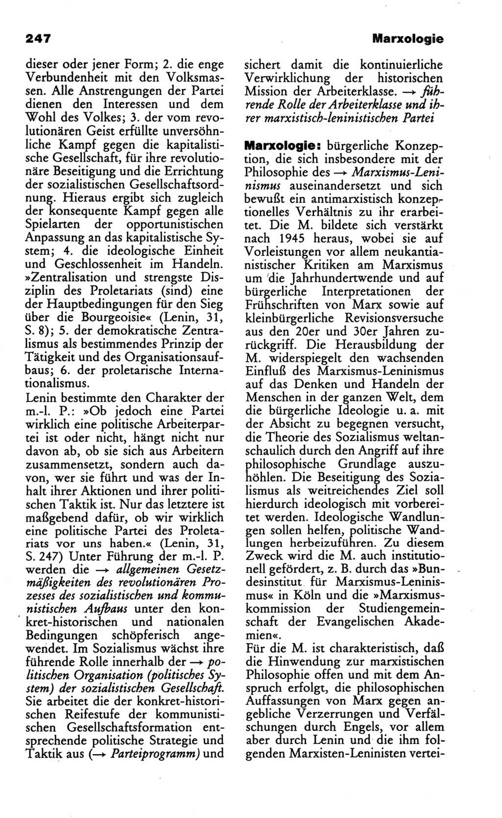 Wörterbuch des wissenschaftlichen Kommunismus [Deutsche Demokratische Republik (DDR)] 1986, Seite 247 (Wb. wiss. Komm. DDR 1986, S. 247)