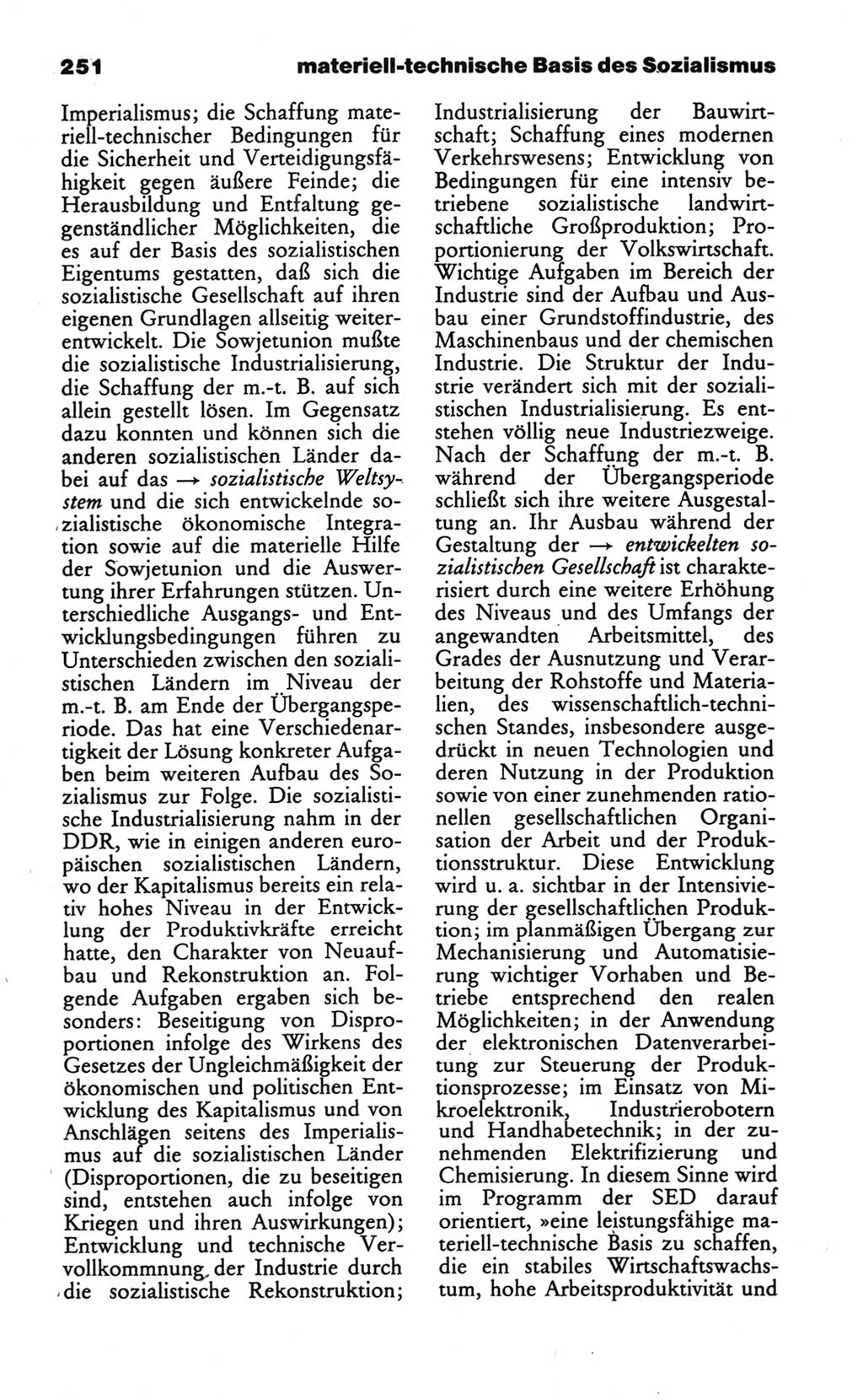 Wörterbuch des wissenschaftlichen Kommunismus [Deutsche Demokratische Republik (DDR)] 1986, Seite 251 (Wb. wiss. Komm. DDR 1986, S. 251)