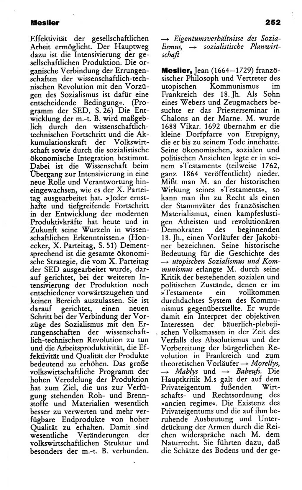 Wörterbuch des wissenschaftlichen Kommunismus [Deutsche Demokratische Republik (DDR)] 1986, Seite 252 (Wb. wiss. Komm. DDR 1986, S. 252)