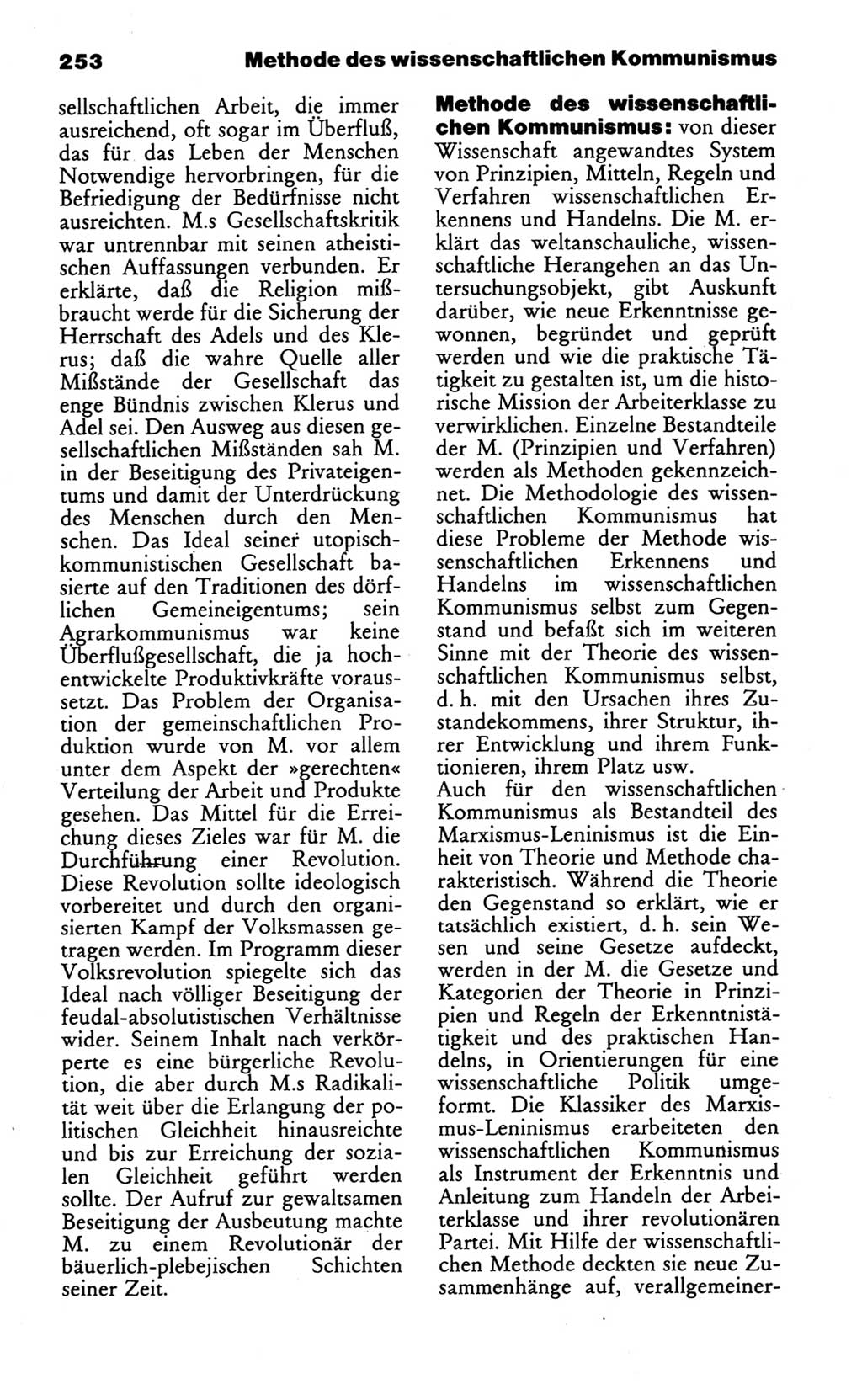 Wörterbuch des wissenschaftlichen Kommunismus [Deutsche Demokratische Republik (DDR)] 1986, Seite 253 (Wb. wiss. Komm. DDR 1986, S. 253)