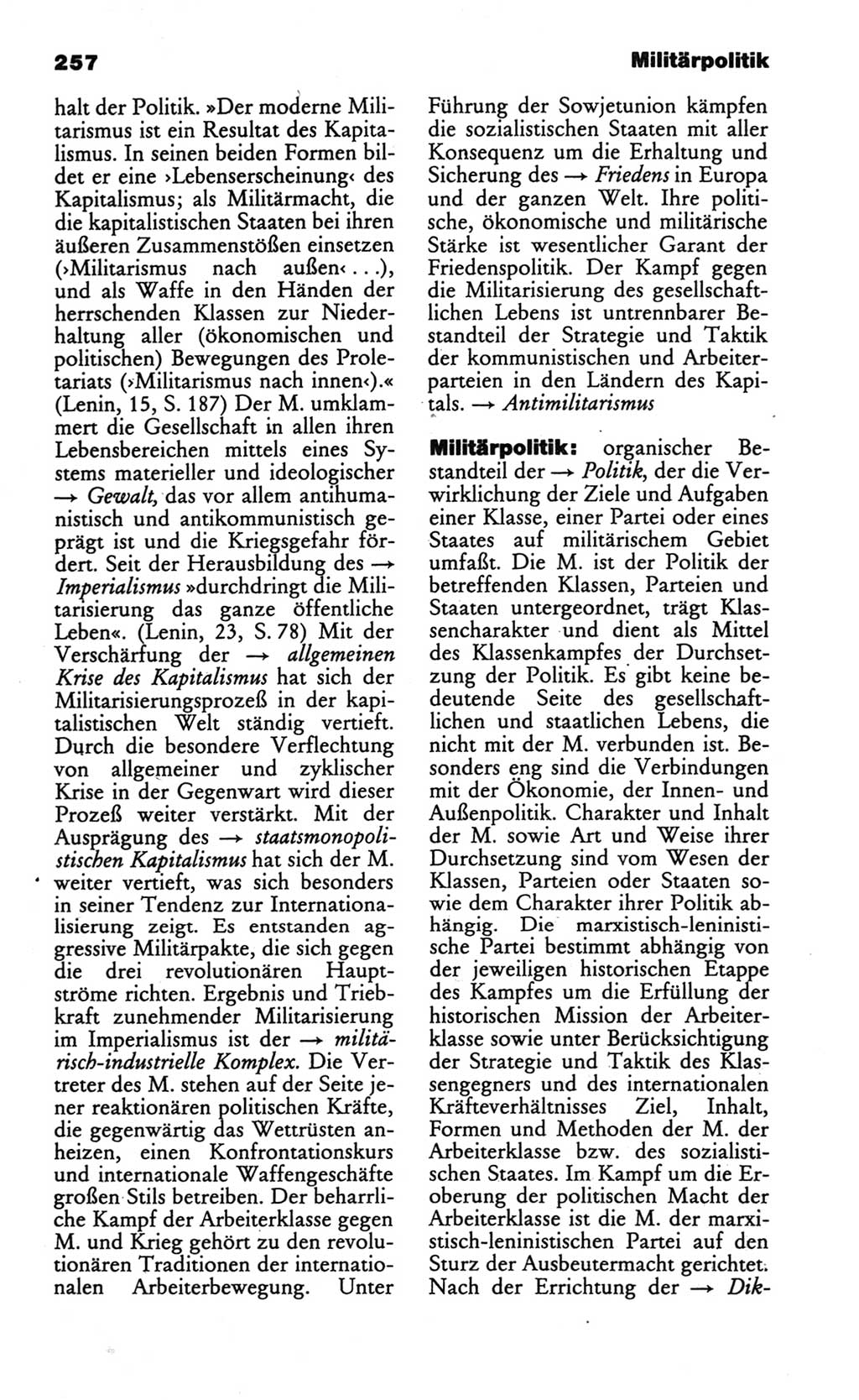 Wörterbuch des wissenschaftlichen Kommunismus [Deutsche Demokratische Republik (DDR)] 1986, Seite 257 (Wb. wiss. Komm. DDR 1986, S. 257)