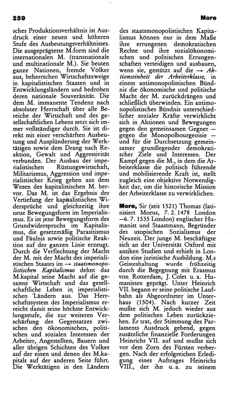 Wörterbuch des wissenschaftlichen Kommunismus [Deutsche Demokratische Republik (DDR)] 1986, Seite 259 (Wb. wiss. Komm. DDR 1986, S. 259)