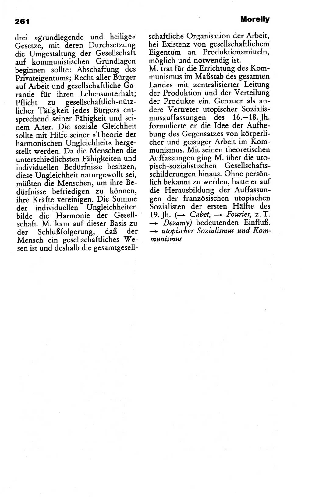 Wörterbuch des wissenschaftlichen Kommunismus [Deutsche Demokratische Republik (DDR)] 1986, Seite 261 (Wb. wiss. Komm. DDR 1986, S. 261)