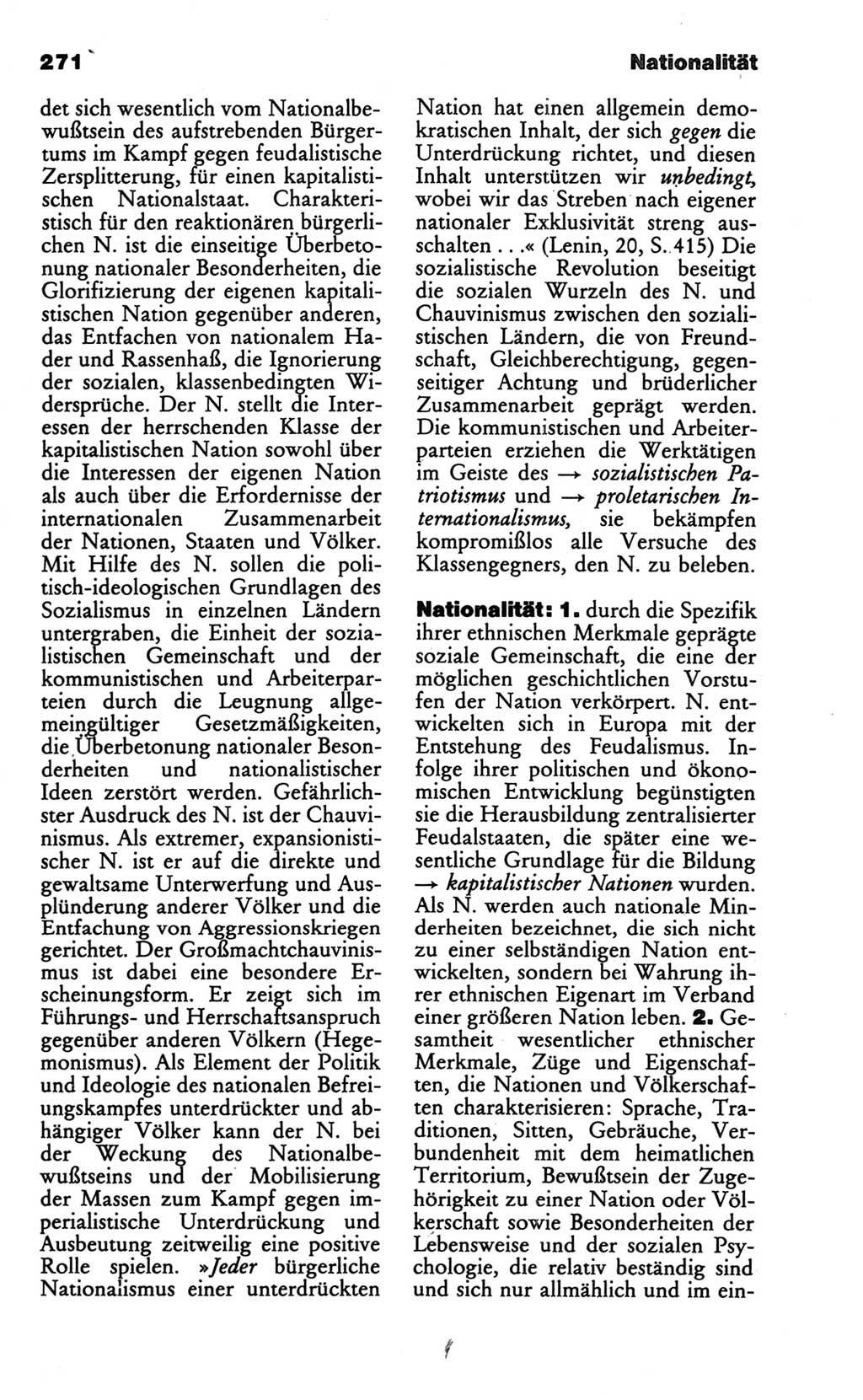 Wörterbuch des wissenschaftlichen Kommunismus [Deutsche Demokratische Republik (DDR)] 1986, Seite 271 (Wb. wiss. Komm. DDR 1986, S. 271)