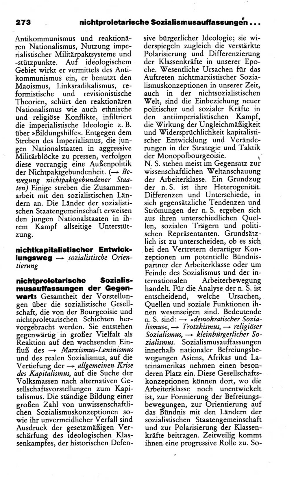 Wörterbuch des wissenschaftlichen Kommunismus [Deutsche Demokratische Republik (DDR)] 1986, Seite 273 (Wb. wiss. Komm. DDR 1986, S. 273)