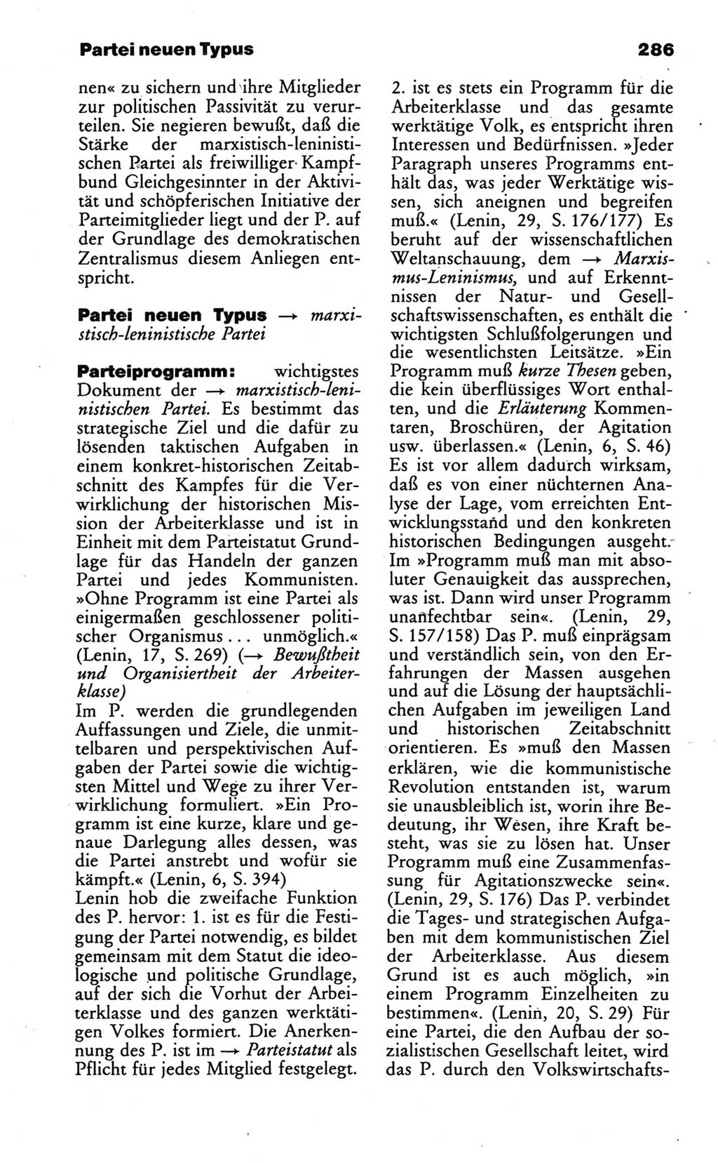 Wörterbuch des wissenschaftlichen Kommunismus [Deutsche Demokratische Republik (DDR)] 1986, Seite 286 (Wb. wiss. Komm. DDR 1986, S. 286)