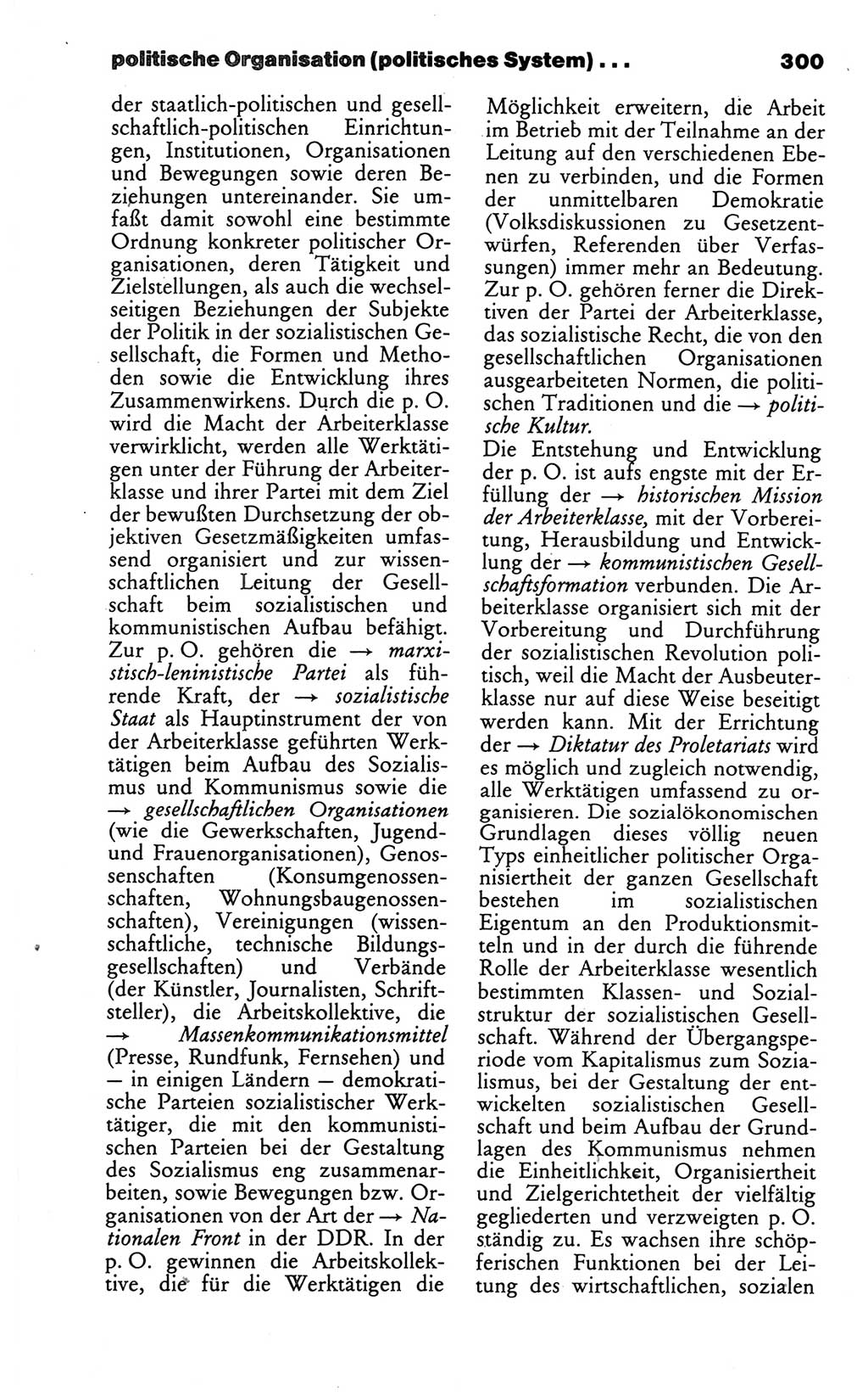 Wörterbuch des wissenschaftlichen Kommunismus [Deutsche Demokratische Republik (DDR)] 1986, Seite 300 (Wb. wiss. Komm. DDR 1986, S. 300)