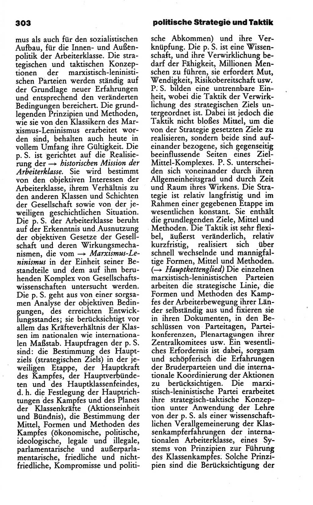 Wörterbuch des wissenschaftlichen Kommunismus [Deutsche Demokratische Republik (DDR)] 1986, Seite 303 (Wb. wiss. Komm. DDR 1986, S. 303)