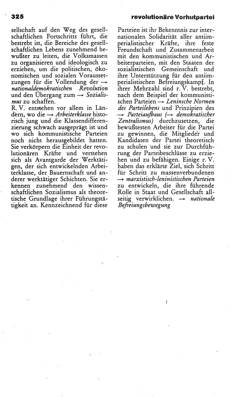 Wörterbuch des wissenschaftlichen Kommunismus [Deutsche Demokratische Republik (DDR)] 1986, Seite 325 (Wb. wiss. Komm. DDR 1986, S. 325)