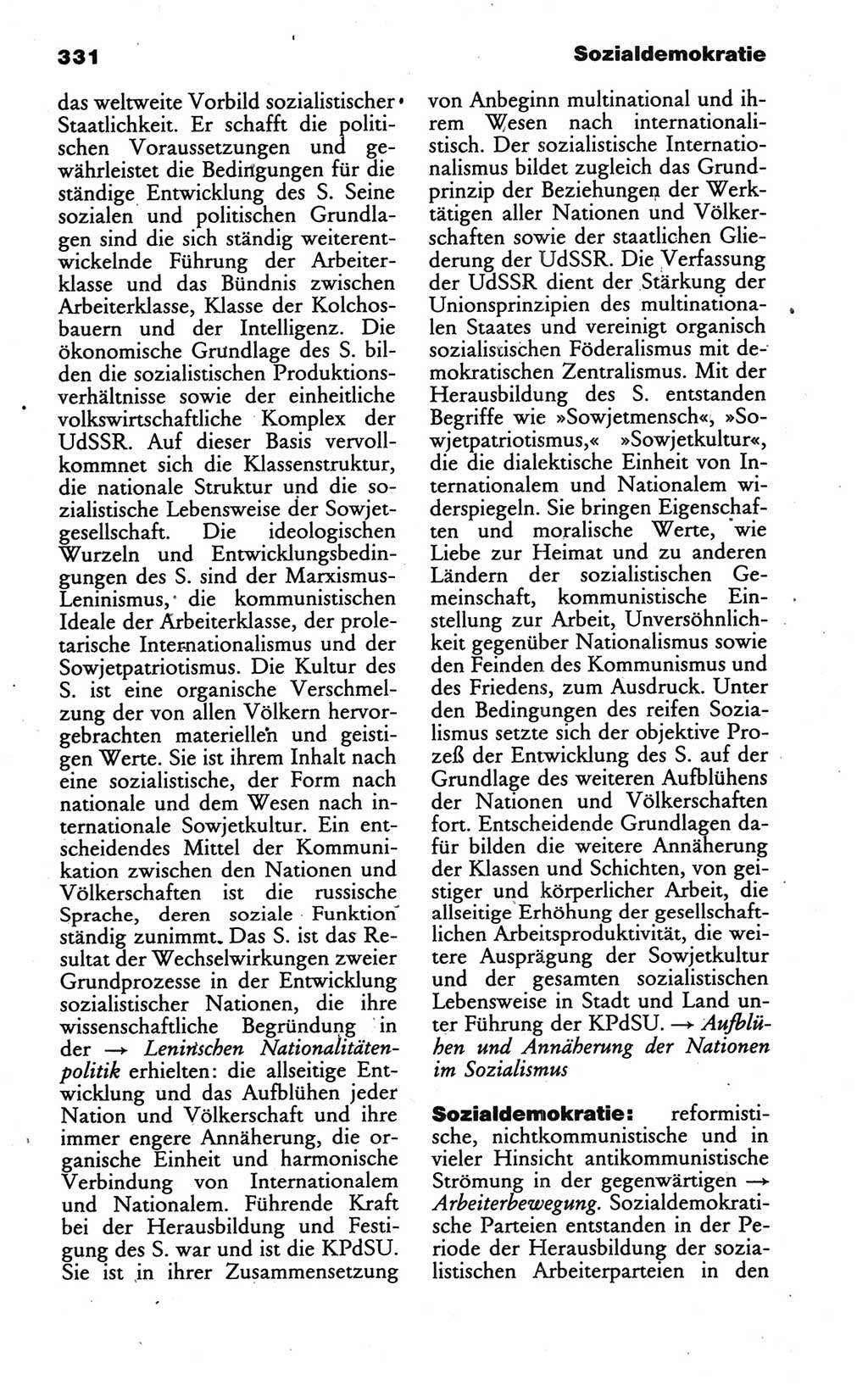 Wörterbuch des wissenschaftlichen Kommunismus [Deutsche Demokratische Republik (DDR)] 1986, Seite 331 (Wb. wiss. Komm. DDR 1986, S. 331)