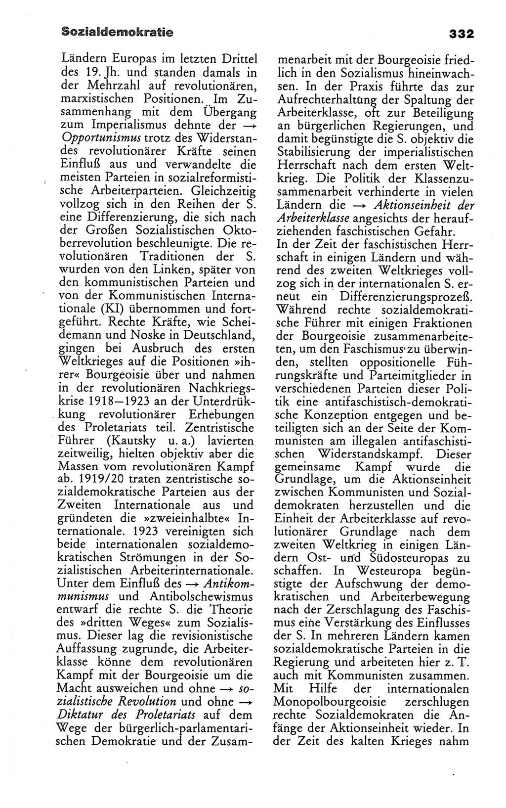 Wörterbuch des wissenschaftlichen Kommunismus [Deutsche Demokratische Republik (DDR)] 1986, Seite 332 (Wb. wiss. Komm. DDR 1986, S. 332)