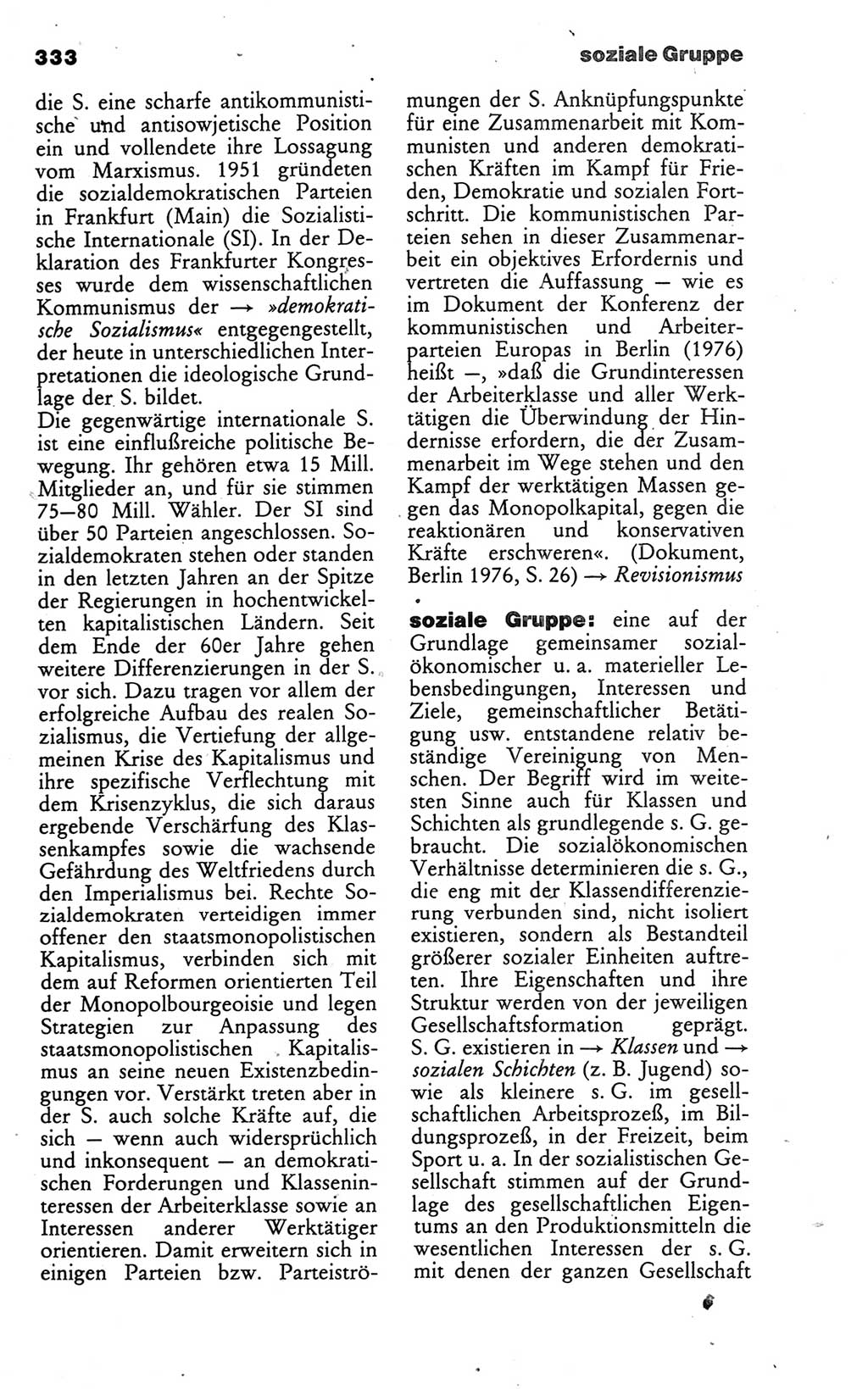 Wörterbuch des wissenschaftlichen Kommunismus [Deutsche Demokratische Republik (DDR)] 1986, Seite 333 (Wb. wiss. Komm. DDR 1986, S. 333)