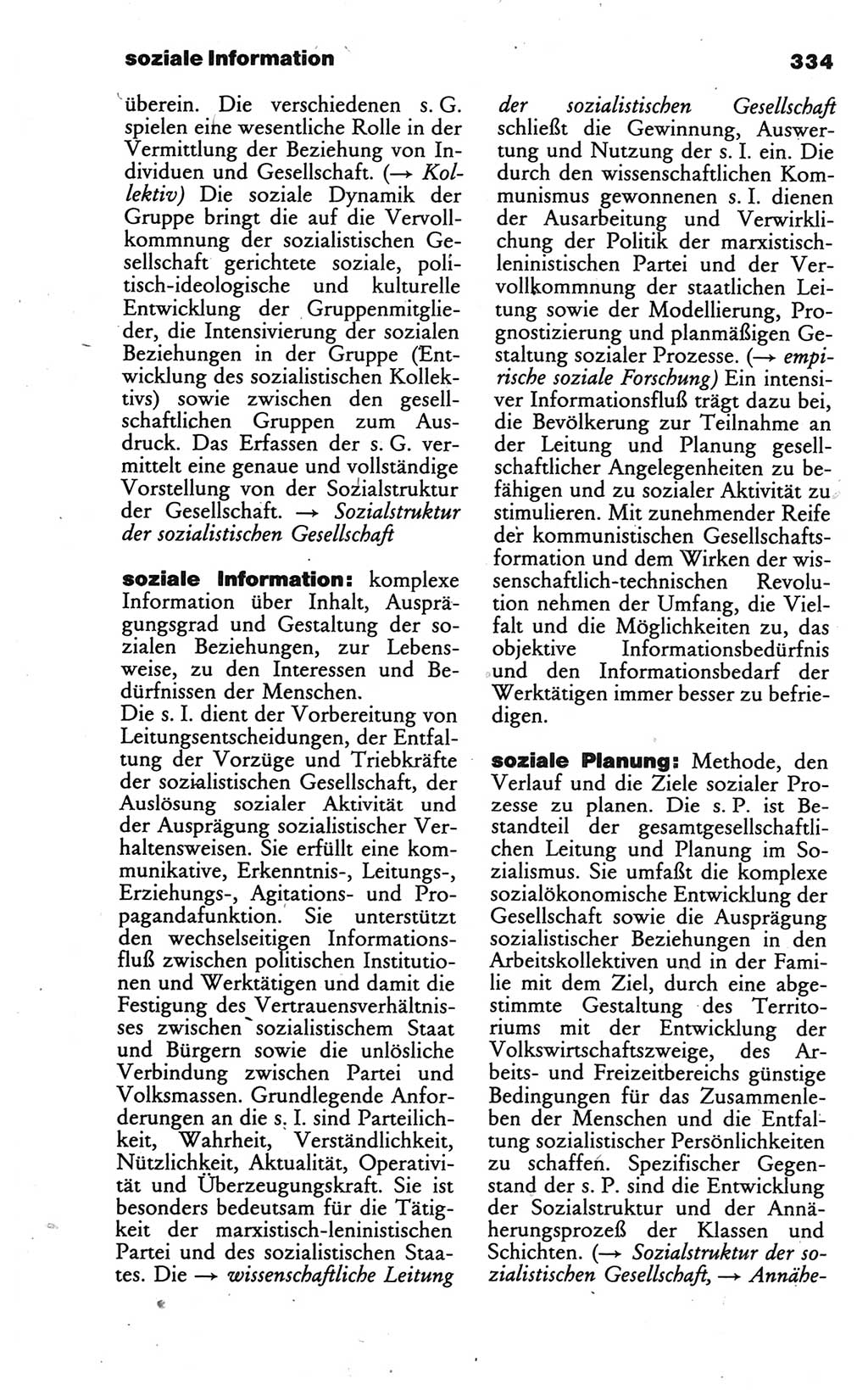 Wörterbuch des wissenschaftlichen Kommunismus [Deutsche Demokratische Republik (DDR)] 1986, Seite 334 (Wb. wiss. Komm. DDR 1986, S. 334)