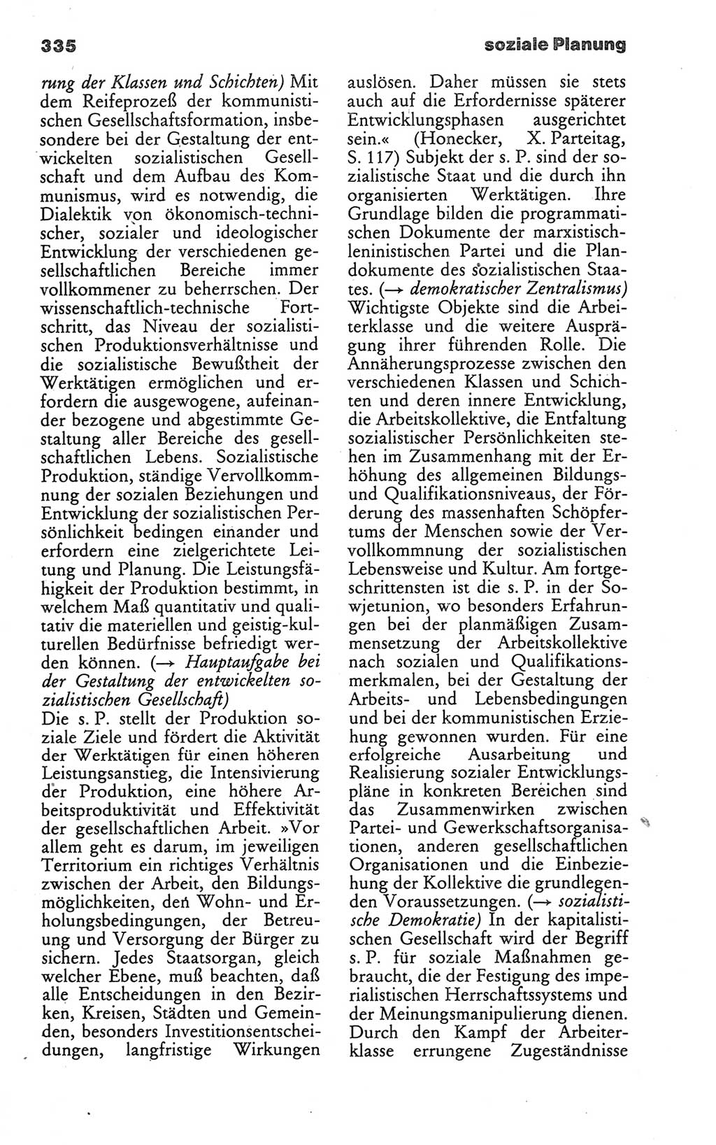 Wörterbuch des wissenschaftlichen Kommunismus [Deutsche Demokratische Republik (DDR)] 1986, Seite 335 (Wb. wiss. Komm. DDR 1986, S. 335)