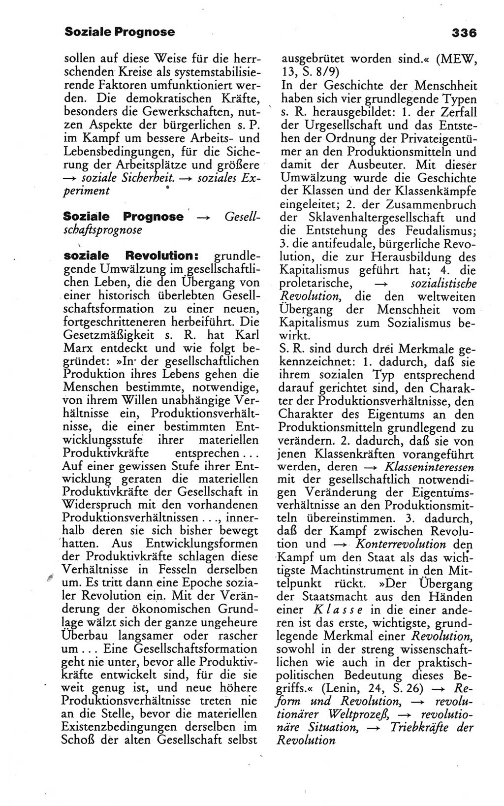 Wörterbuch des wissenschaftlichen Kommunismus [Deutsche Demokratische Republik (DDR)] 1986, Seite 336 (Wb. wiss. Komm. DDR 1986, S. 336)