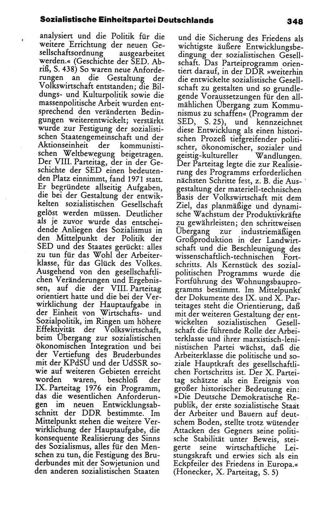 Wörterbuch des wissenschaftlichen Kommunismus [Deutsche Demokratische Republik (DDR)] 1986, Seite 348 (Wb. wiss. Komm. DDR 1986, S. 348)